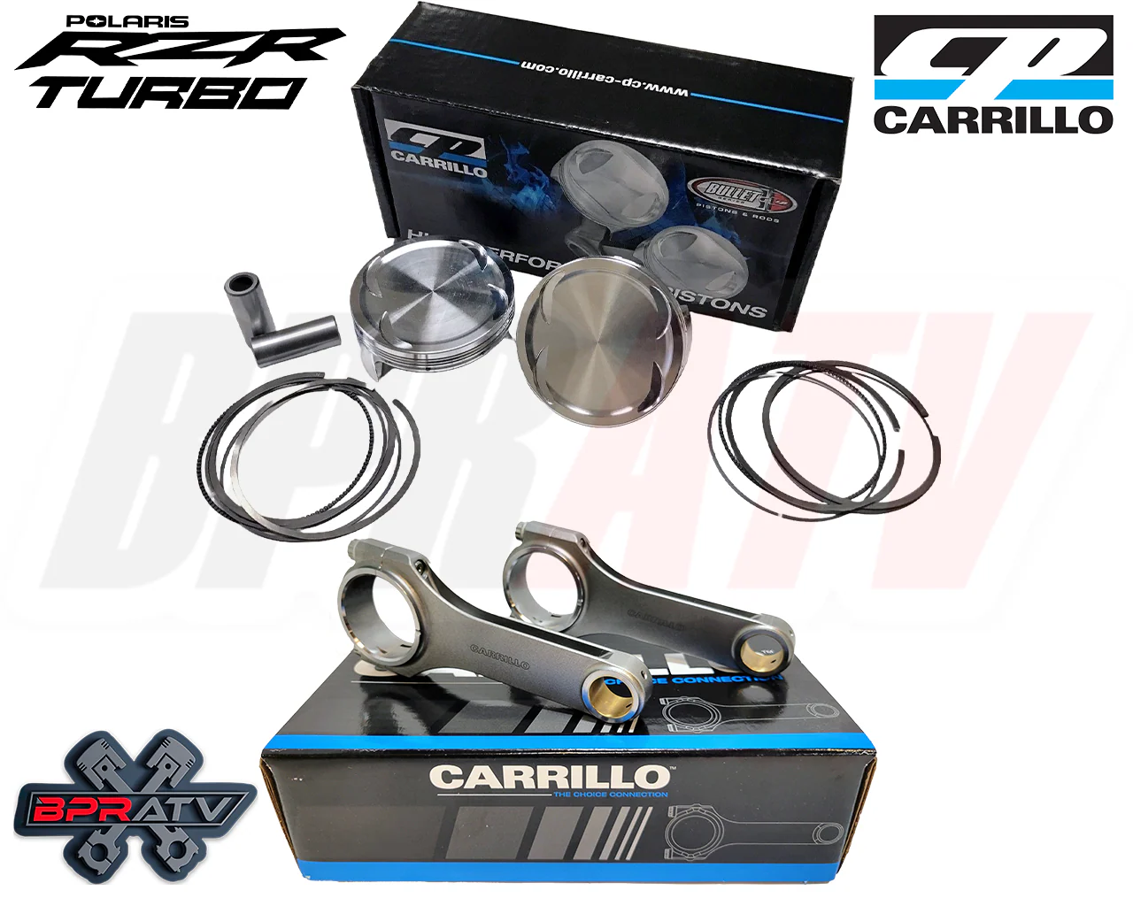 Polaris RZR XP Turbo 93mm CP Carrillo 9.5:1 Pistons CP Carrillo Heavy Duty Rods - Image 8