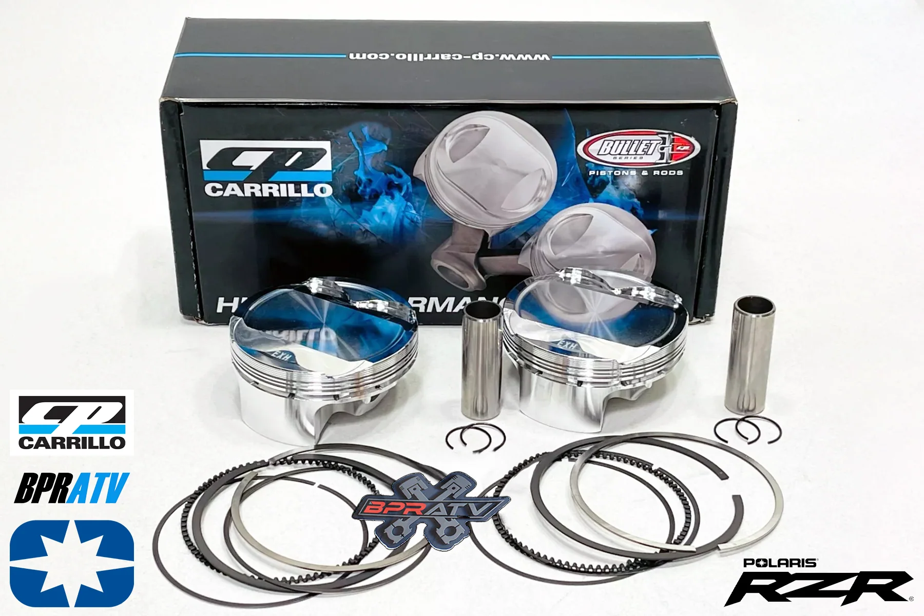 Polaris RZR XP Turbo XP 4 925 93mm Cylinder CP Carrillo Pistons Set Rebuild Kit - Image 3