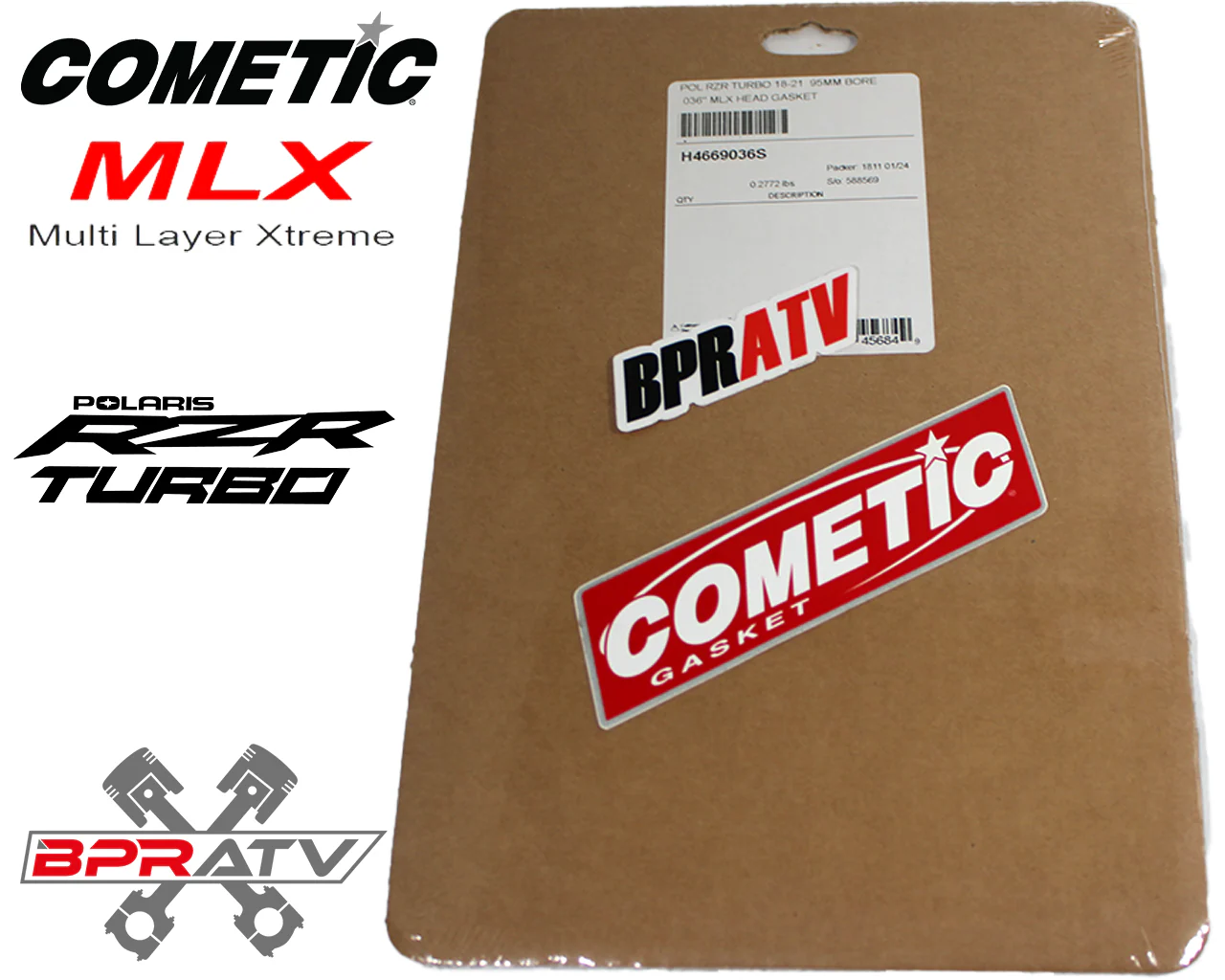 Polaris RZR XP XPT TURBO Standard Bore 93mm 95mm Cometic MLX 4-Layer Head Gasket - Image 10