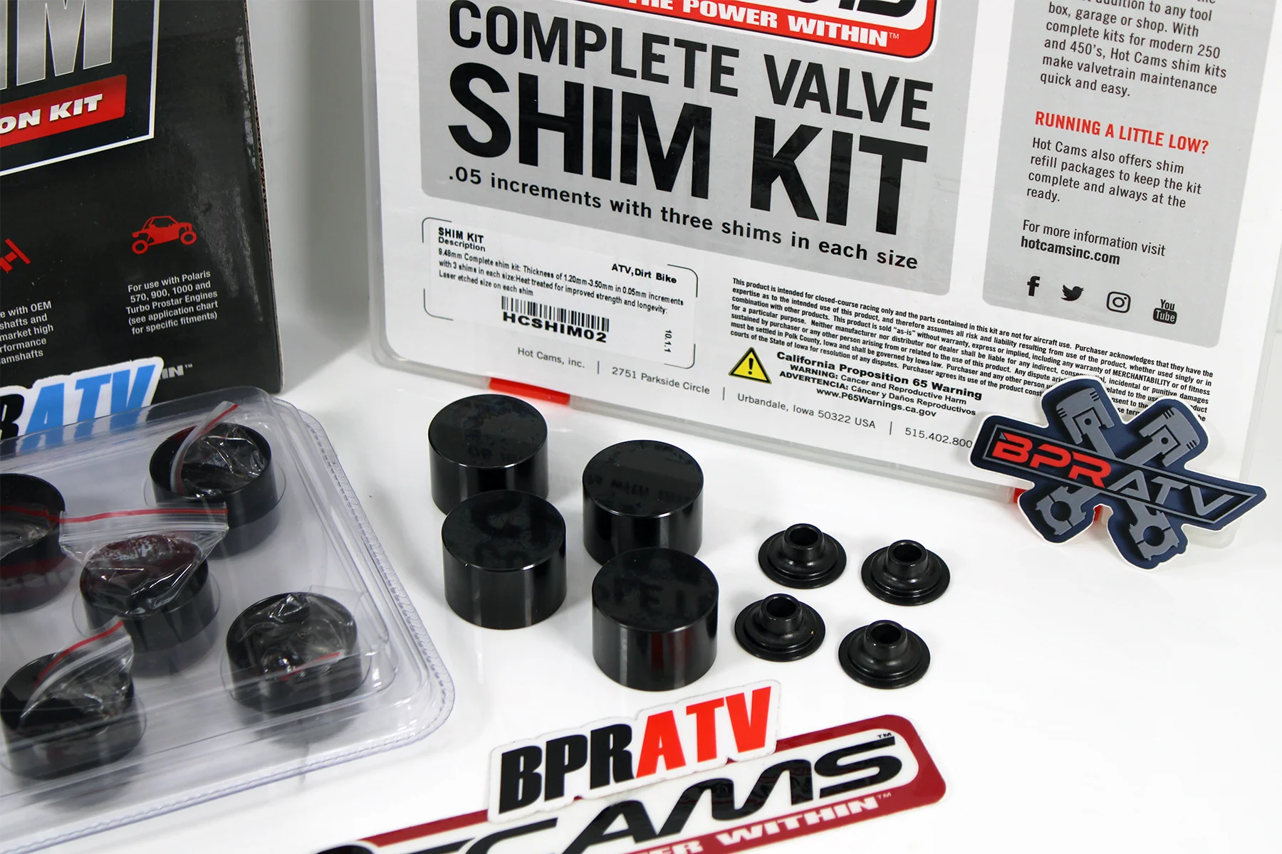 Polaris RZR XP1000 XP4 1000 Hot Cams Valve Shim Conversion Kit +Hotcams Shim Kit - Image 6