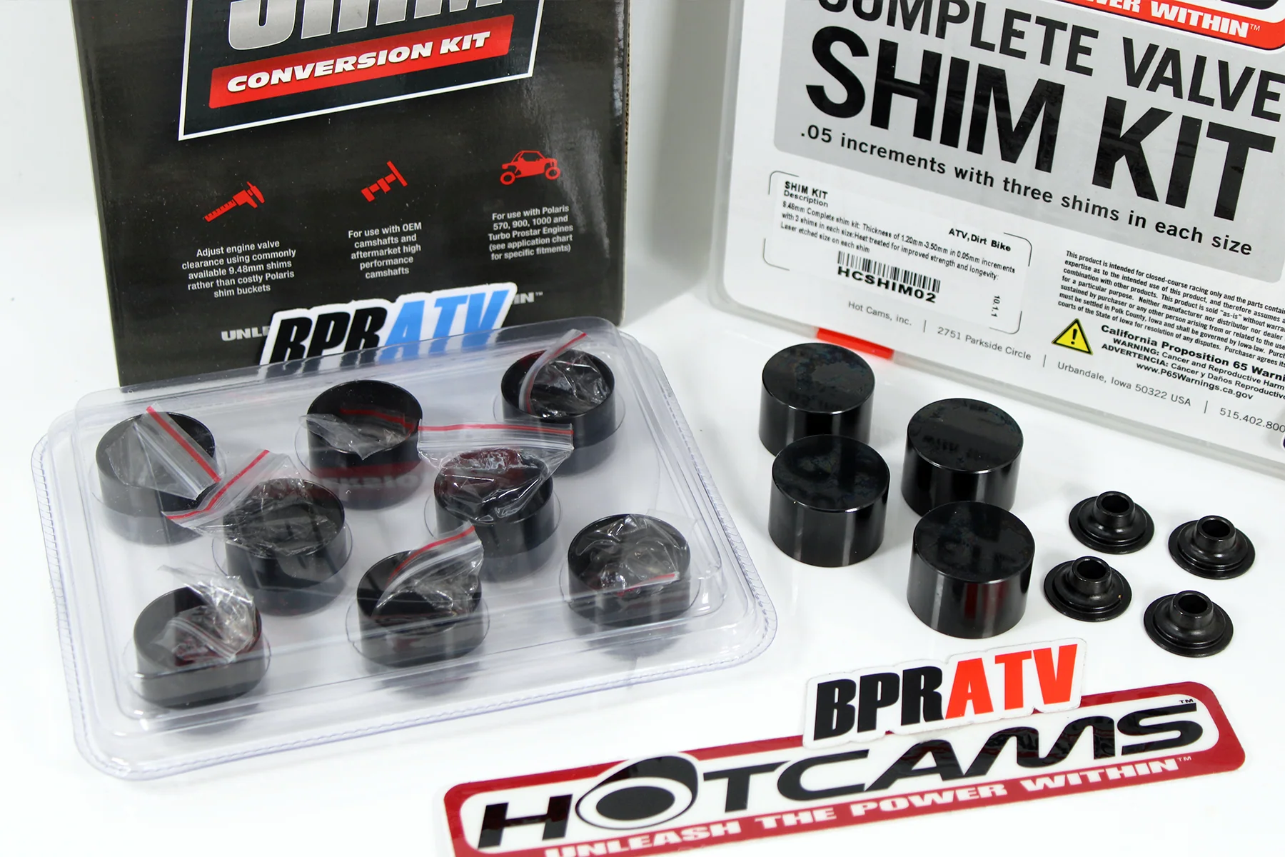 Polaris RZR XP1000 XP4 1000 Hot Cams Valve Shim Conversion Kit +Hotcams Shim Kit - Image 7
