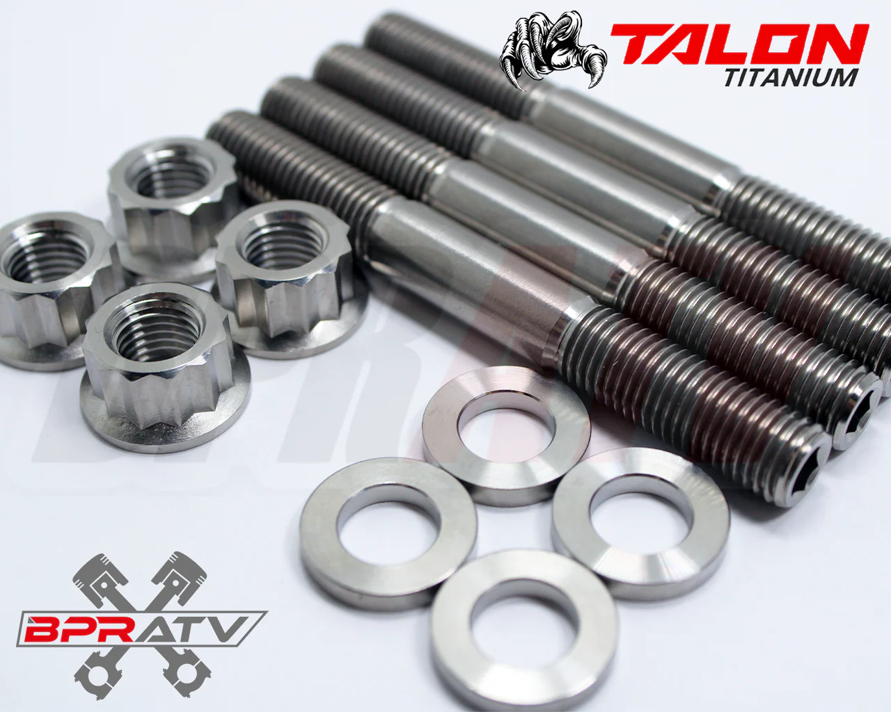 Polaris Sportsman 500 Cylinder Stud Bolts TITANIUM Studs Nut Case Bolt Kit Set - Image 17