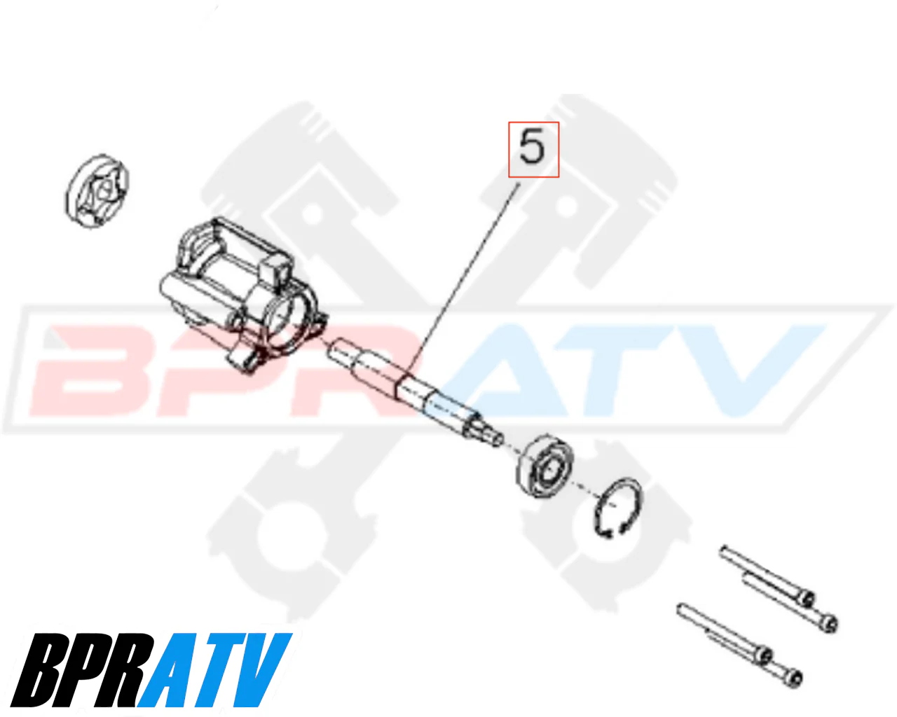 Polaris Water Pump Shaft Heavy Duty OEM Replacement 5135650 5133948 5135093 - Image 2