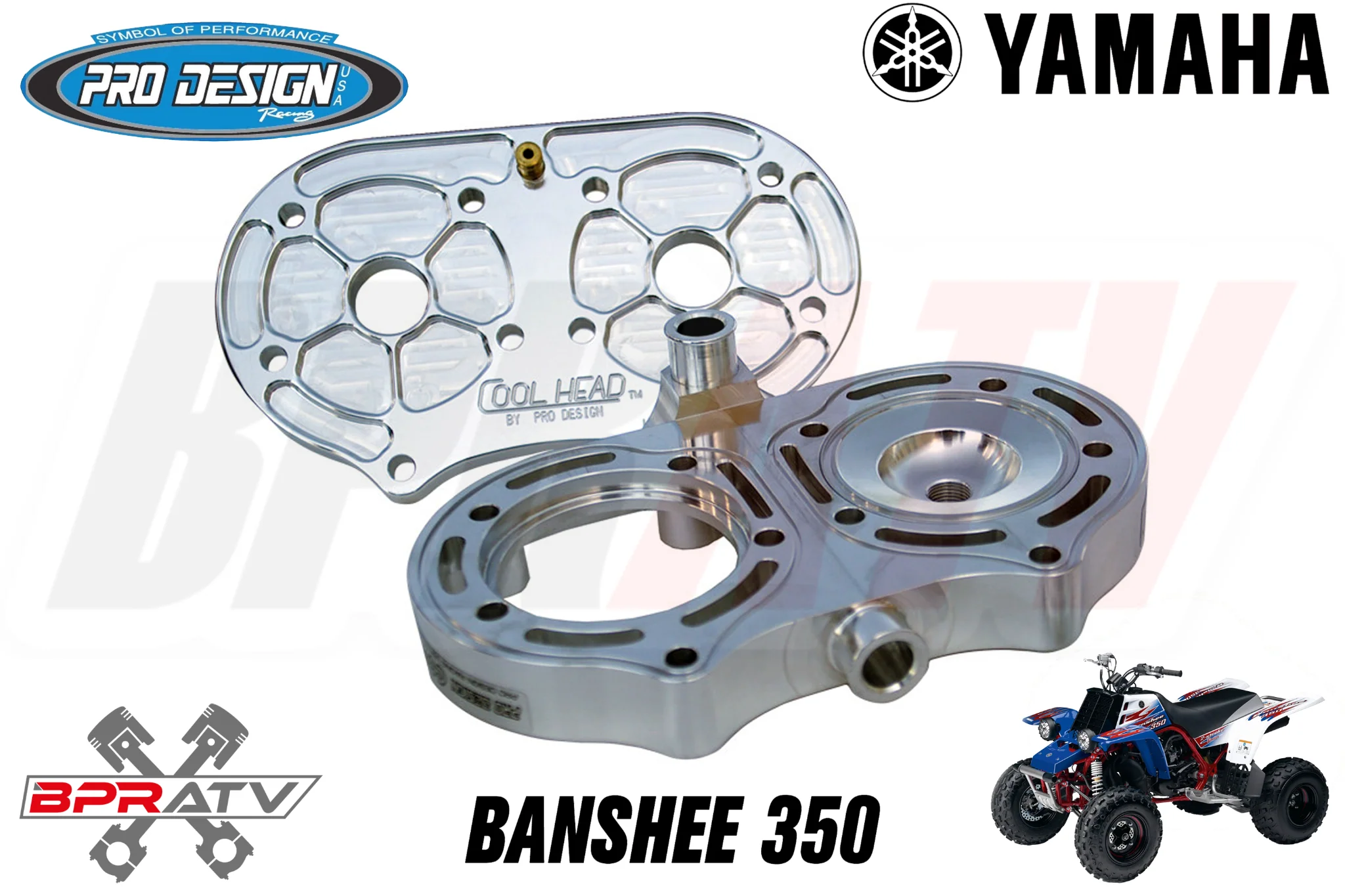 Pro Design Billet Cool Head O-Rings Stud Kit Nuts Yamaha Banshee 350 Made In USA - Image 5