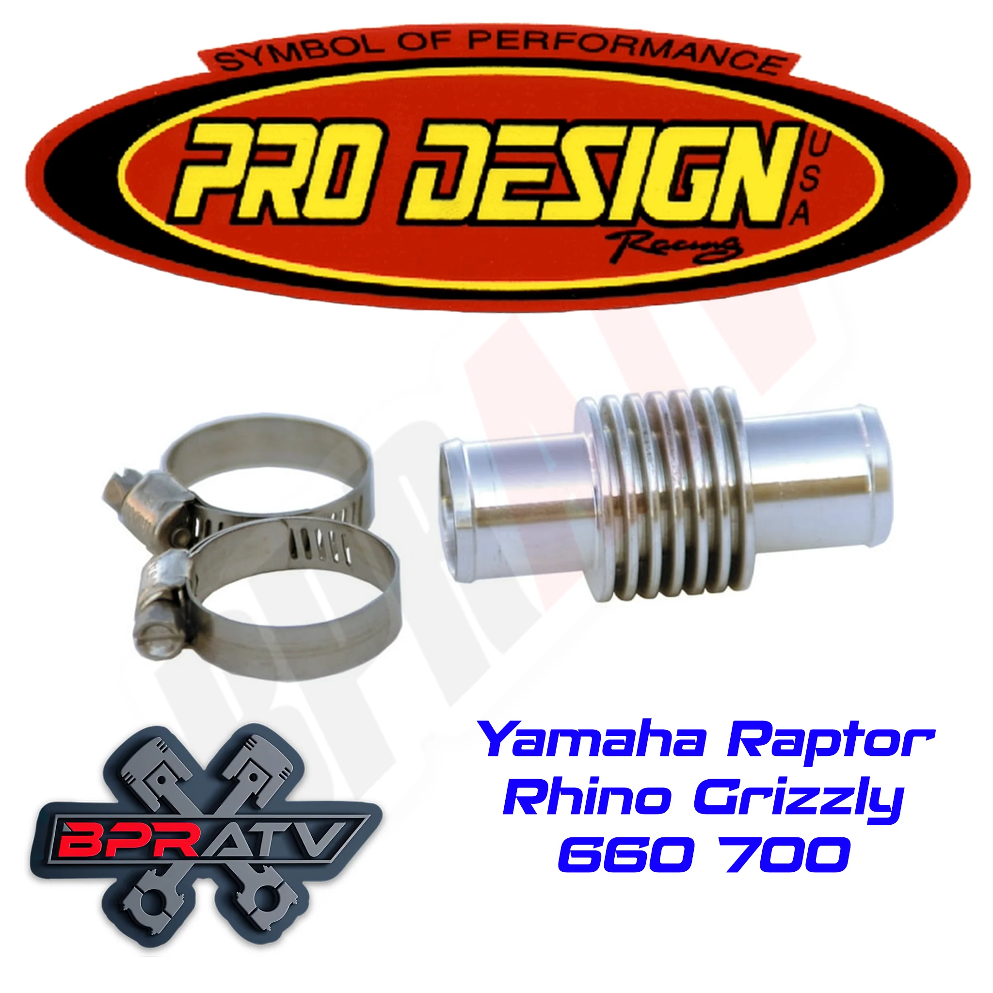 Pro Design CNC Billet In Line Super Cooler Yamaha Raptor Rhino Grizzly 660 700 - Image 3
