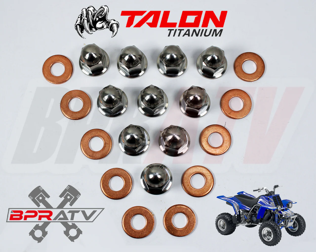 Pro Design Cool Head Rebuild TITANIUM Acorn Nut Nuts Stud Kit Yamaha Banshee 350 - Image 2