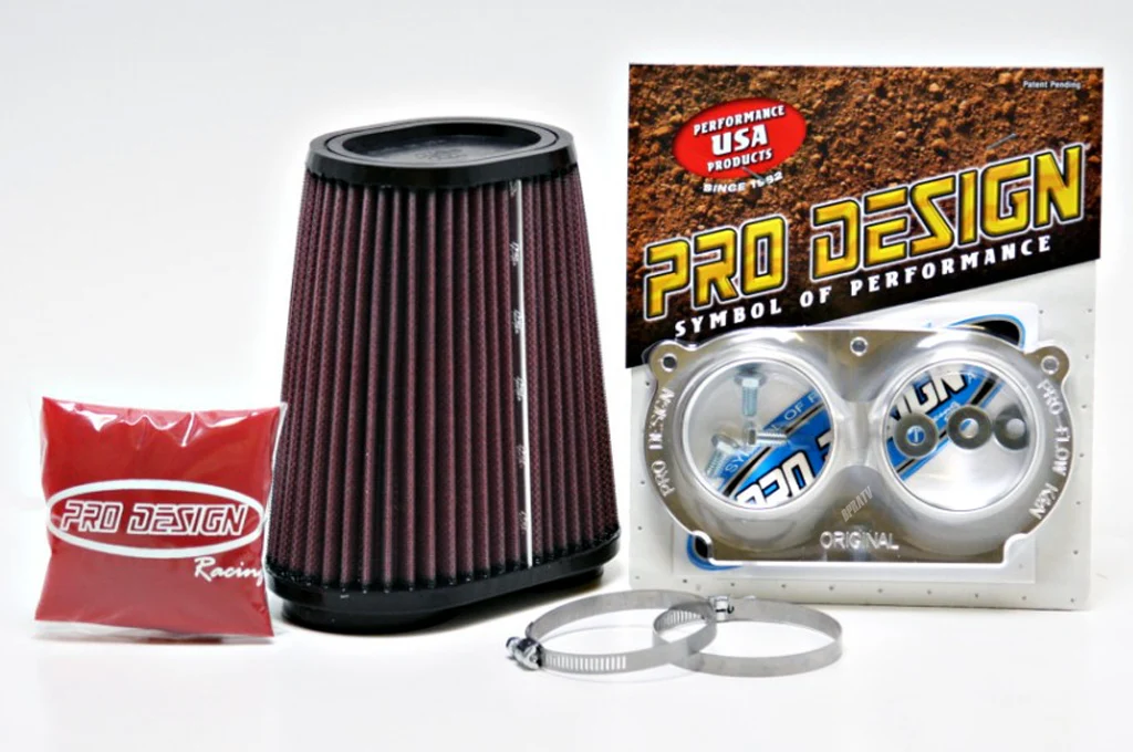 Pro Design PD206 Pro Flow K&N Air Box Filter Intake Kit Yamaha Raptor 660 660R