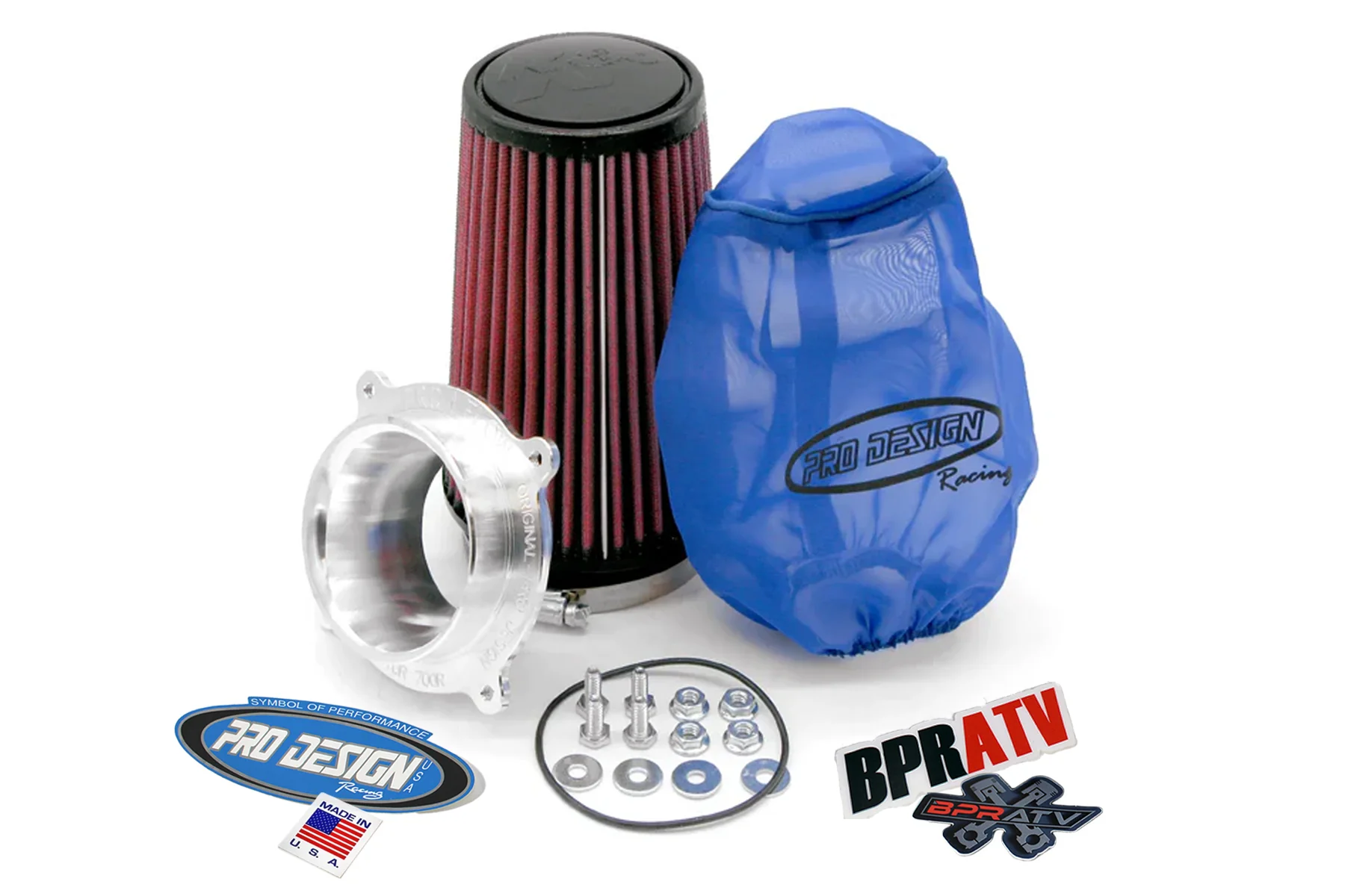 Pro Design Pro Flow K&N Air Filter Intake Kit 06-25 Yamaha Raptor 700 700R PD234 - Image 3
