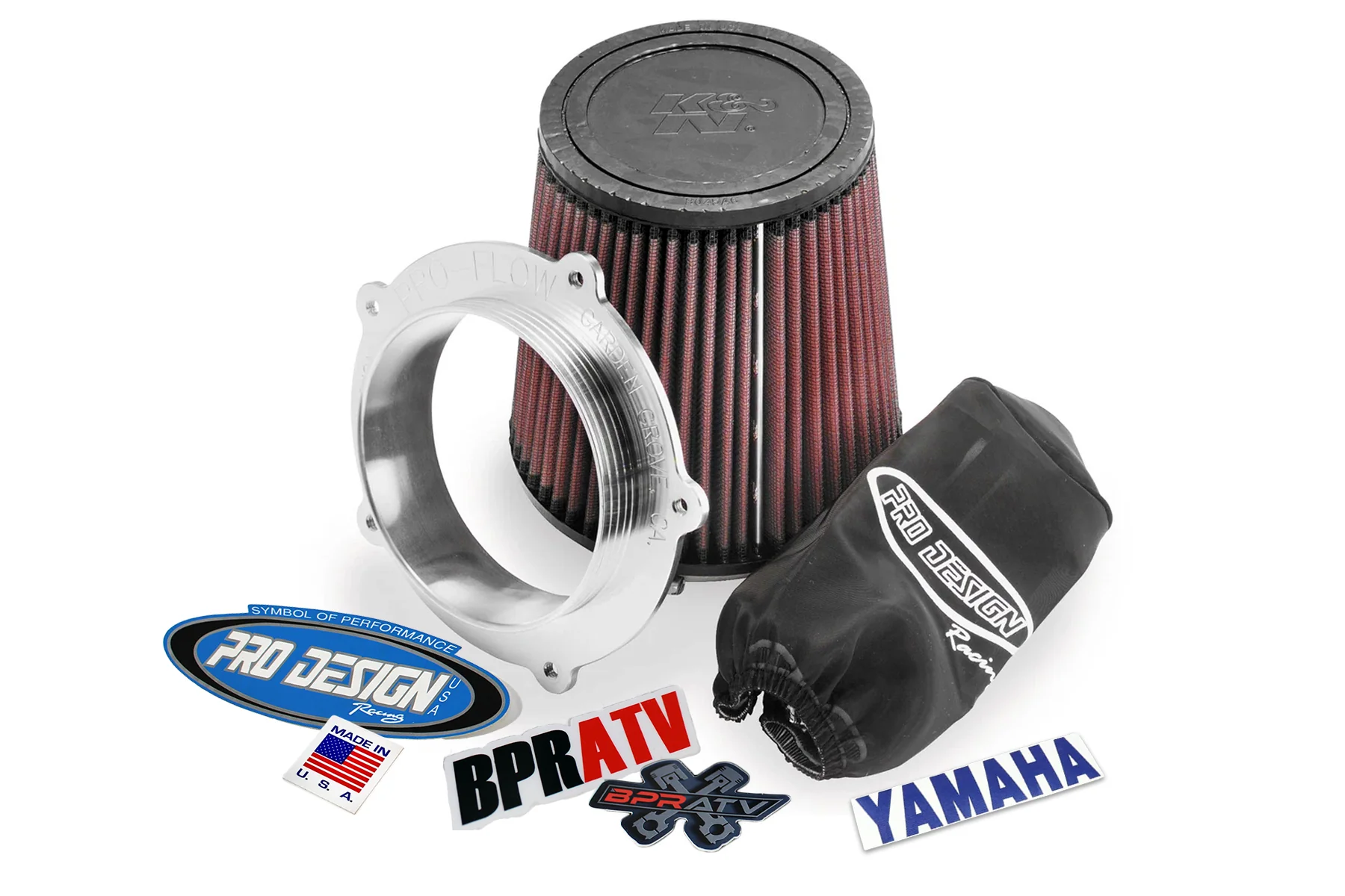 Pro Design Pro Flow K&N Air Filter Intake Kit Yamaha Raptor 700 700R | 2006-2025 - Image 7