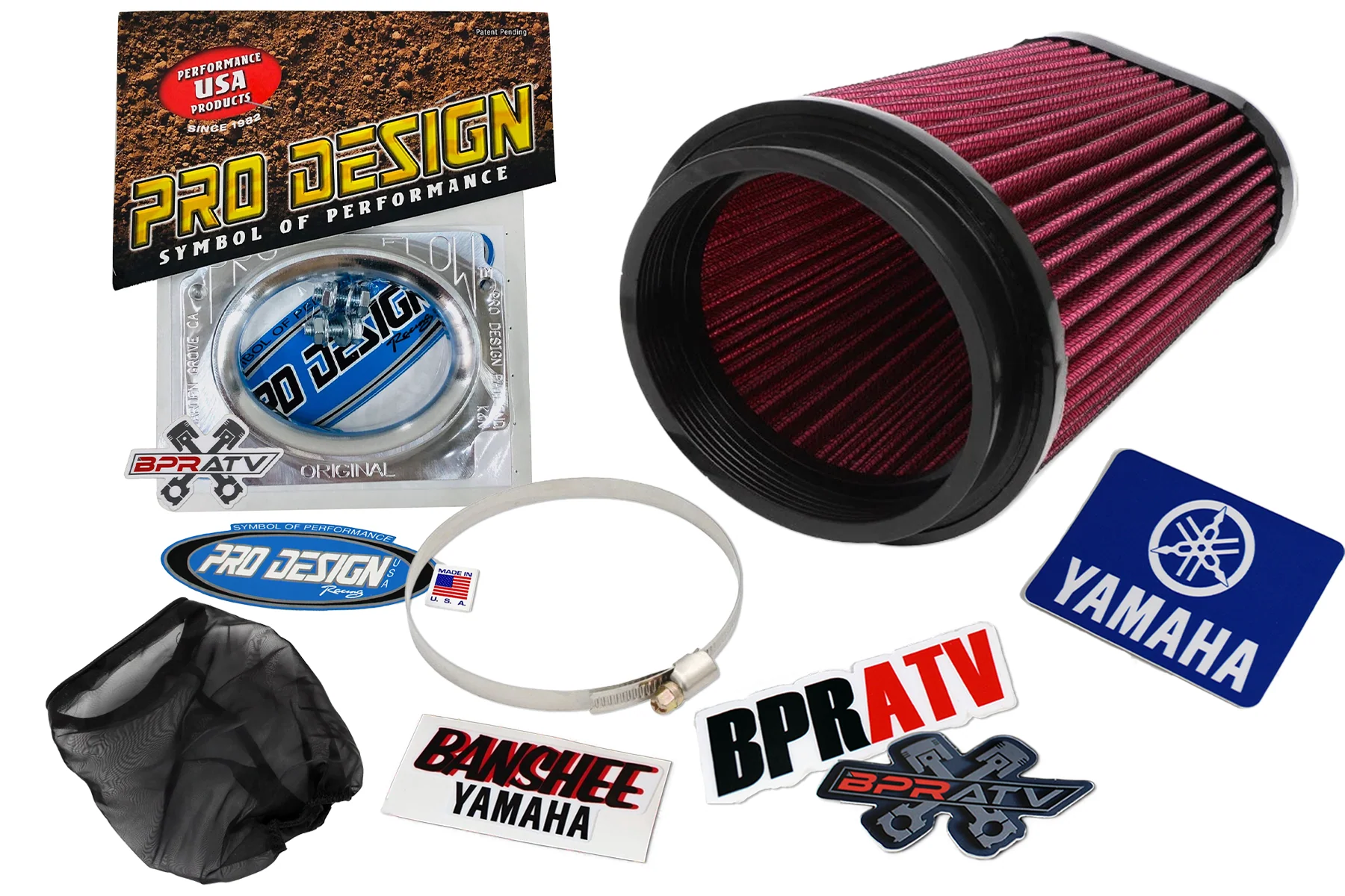 Pro Design Racing Pro-Flow Air Filter Kit Yamaha Banshee 350 87-06 K&N Style USA - Image 5
