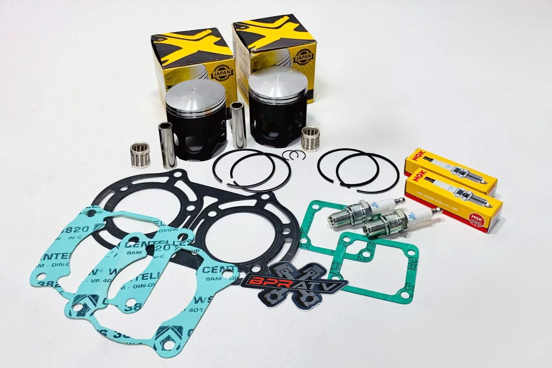 Banshee 350 YFZ 350 ProX 64mm Piston Set Top End Kit Gaskets Bearings NGK Plugs! - Image 2