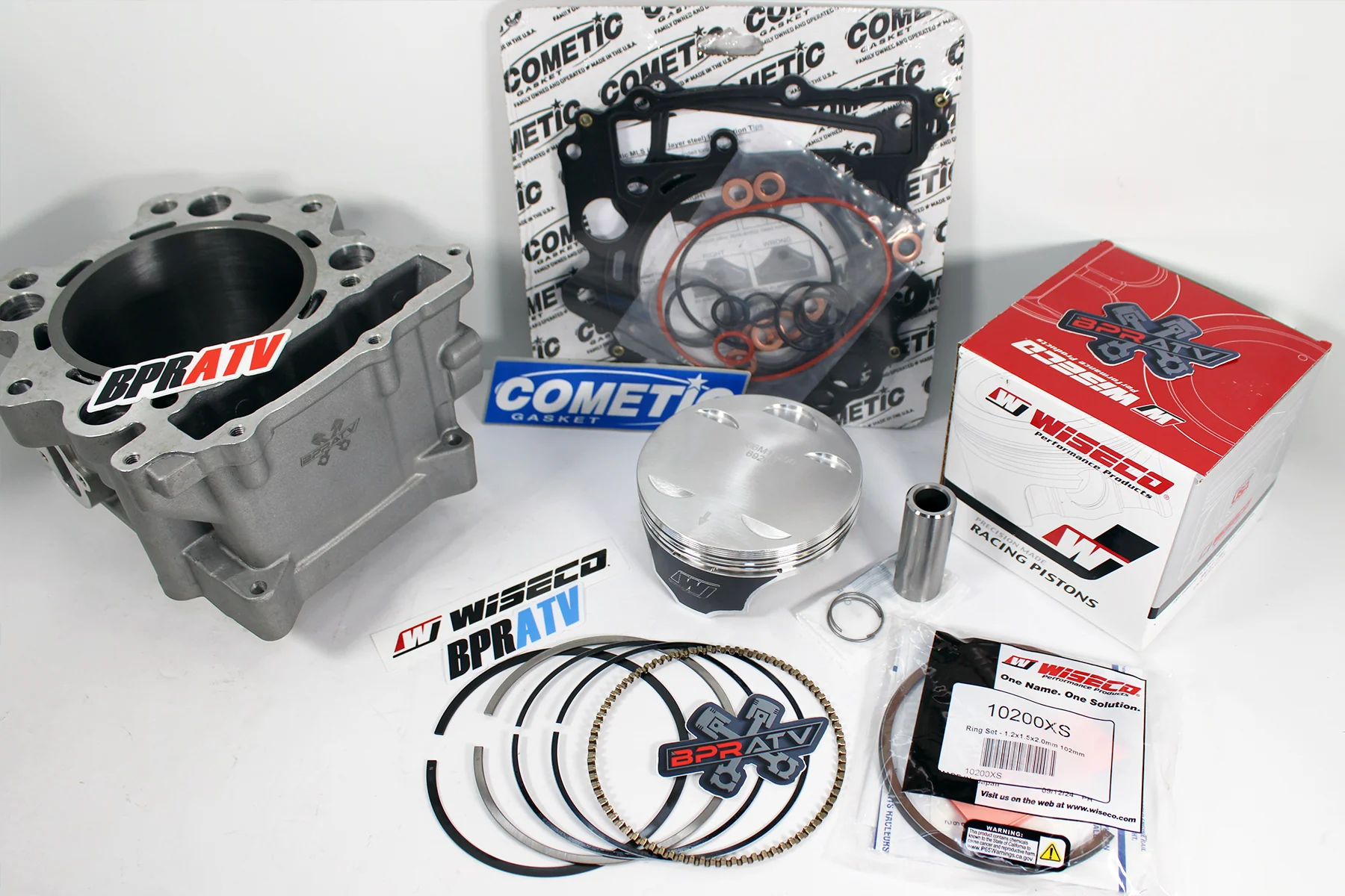 Raptor 660 102mm 686 Big Bore Cylinder Wiseco Piston Cometic Top End Rebuild Kit - Image 12
