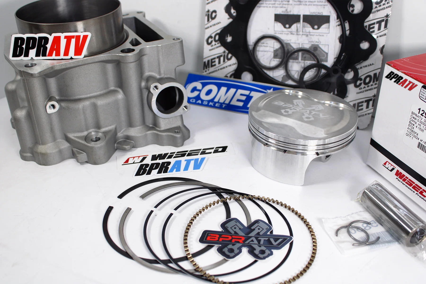 Raptor 660 102mm 686 Big Bore Cylinder Wiseco Piston Cometic Top End Rebuild Kit - Image 16