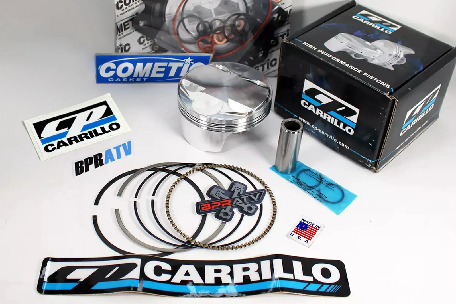 Raptor 700 14:1 Hi Comp Piston CP Carrillo 102mm OEM Bore Race Gas Head Gaskets - Image 3