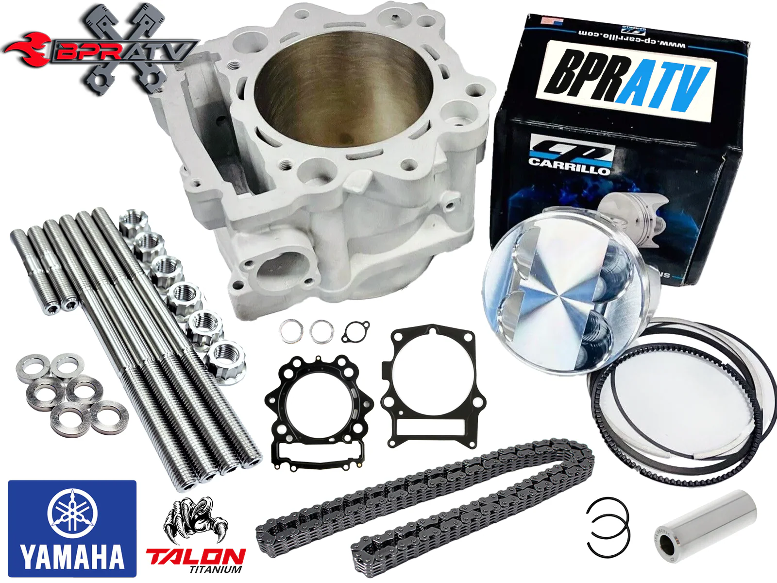 Raptor 700 700R Stock Bore Cylinder Piston Rebuilt 102mm mil Top End Rebuild Kit - Image 2