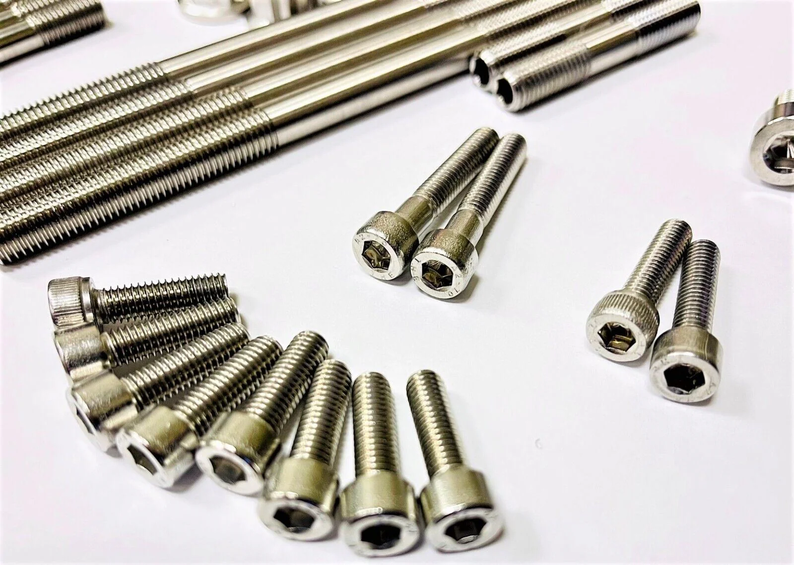 Raptor 700 COMPLETE Ti Head Stud Bolt Kit TITANIUM Exhaust All Studs Bolts Set - Image 3