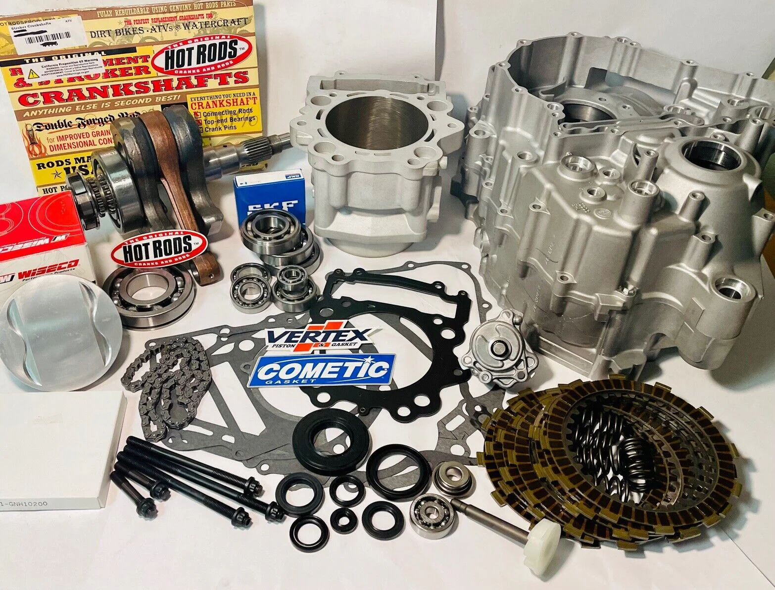 06-08 Raptor 700 Cases Crankcases Stock Motor Engine Rebuild Assembly Kit