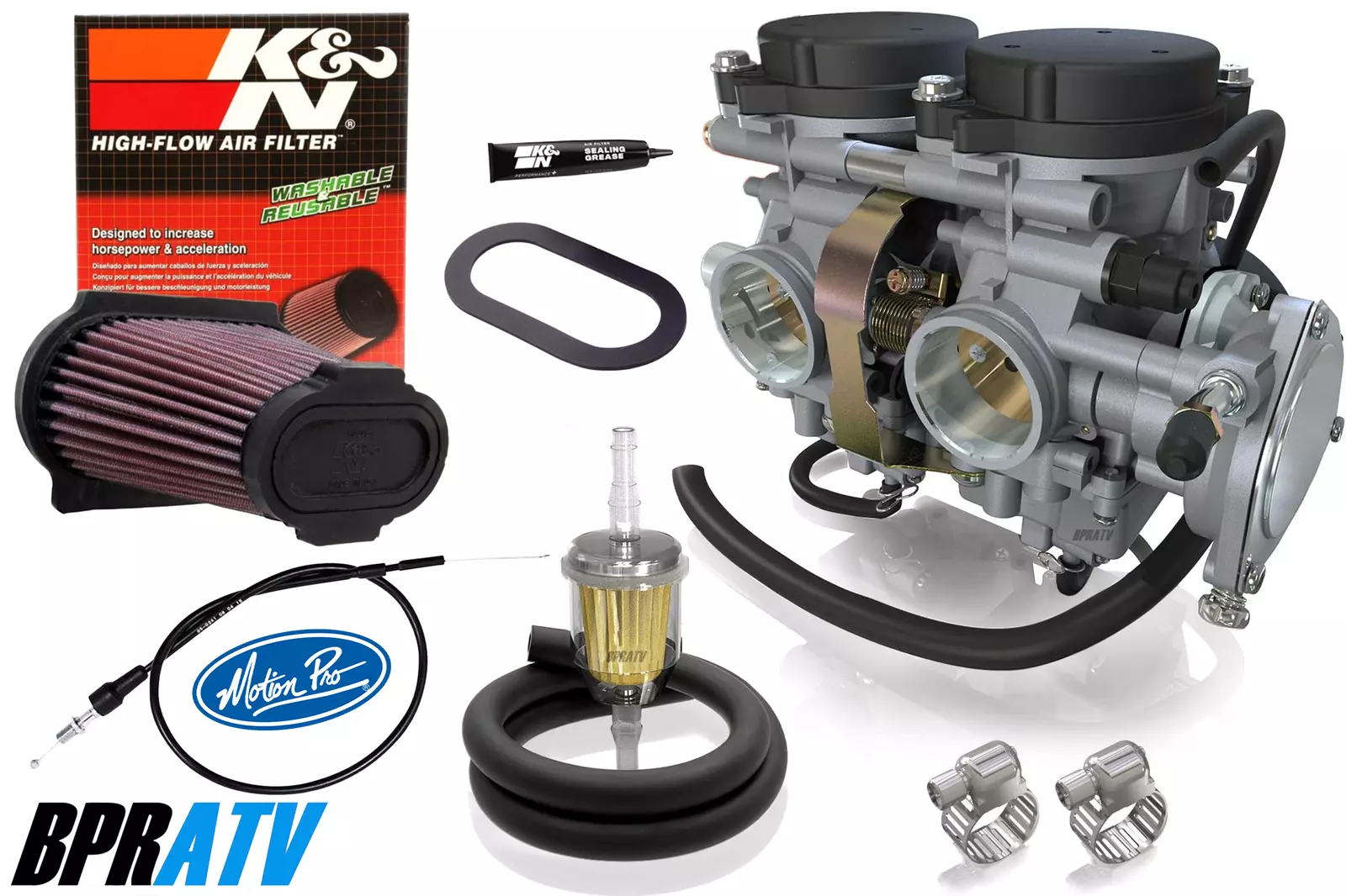 Raptor YFM 660 Stock Carb Aftermarket Replacement Carburetor Kit Complete Intake - Image 2