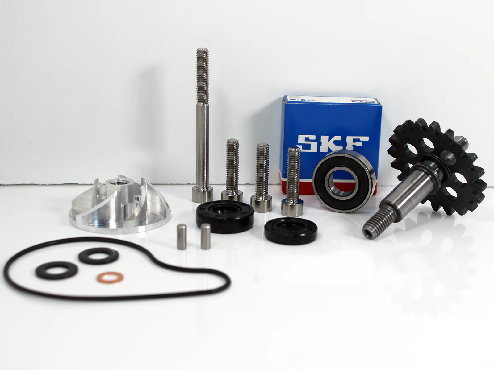 Replace YZ250F YZ 250F Water Pump Impeller Billet Gear Shaft Complete Redo Kit - Image 13