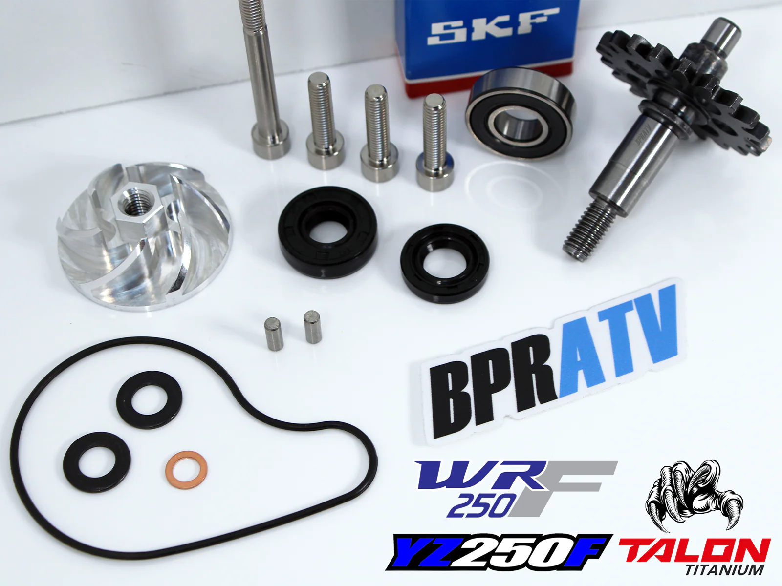 Replace YZ250F YZ 250F Water Pump Impeller Billet Gear Shaft Complete Redo Kit - Image 4