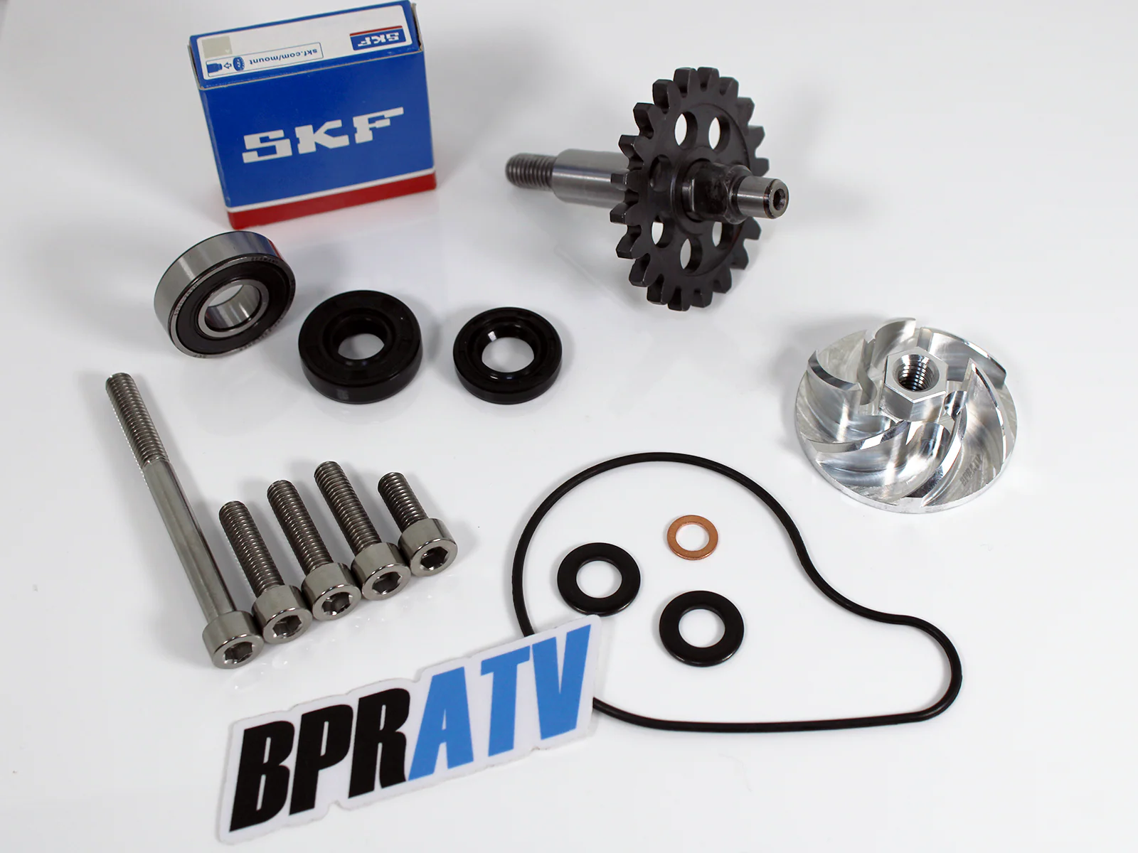 Replace YZ250F YZ 250F Water Pump Impeller Billet Gear Shaft Complete Redo Kit - Image 9