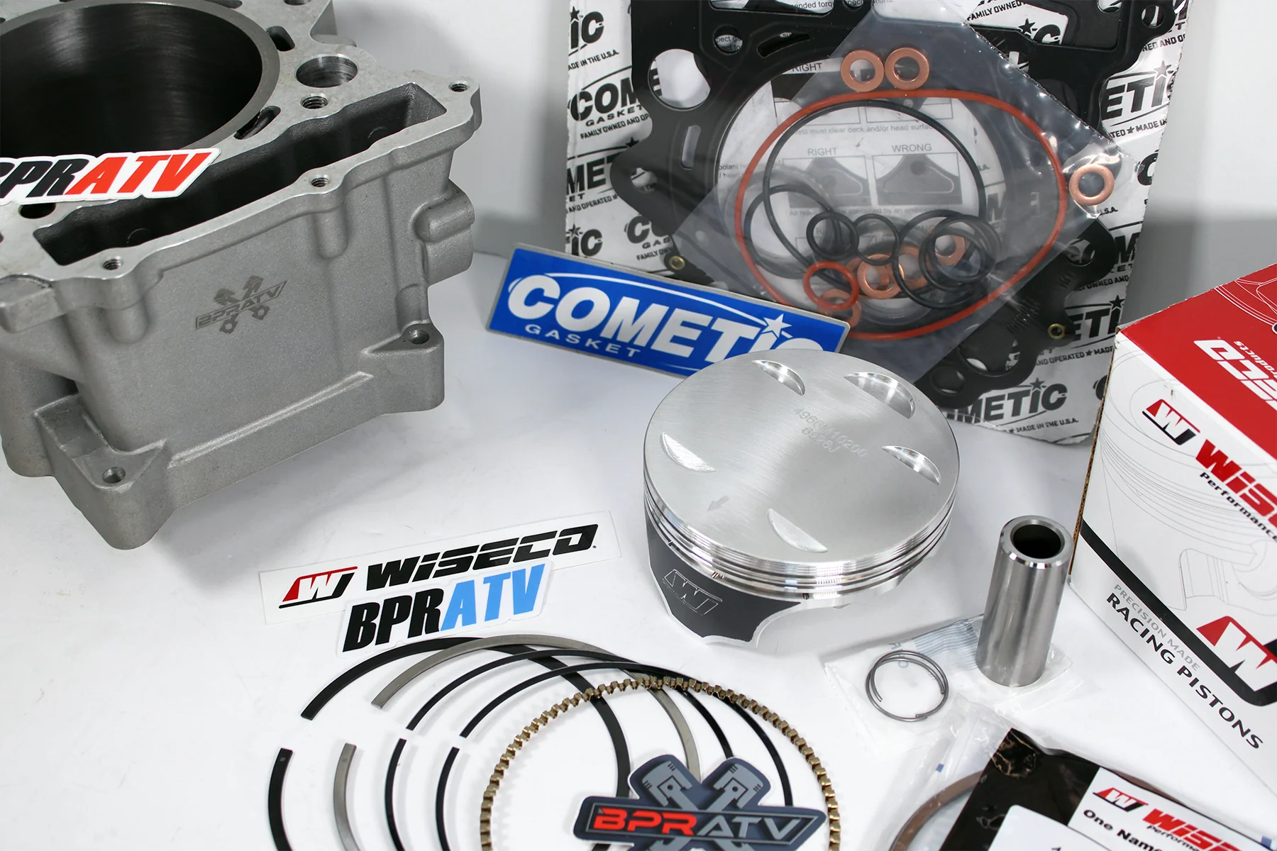 Rhino 660 102mm 686 Big Bore Cylinder Wiseco Piston Cometic Top End Rebuild Kit - Image 11