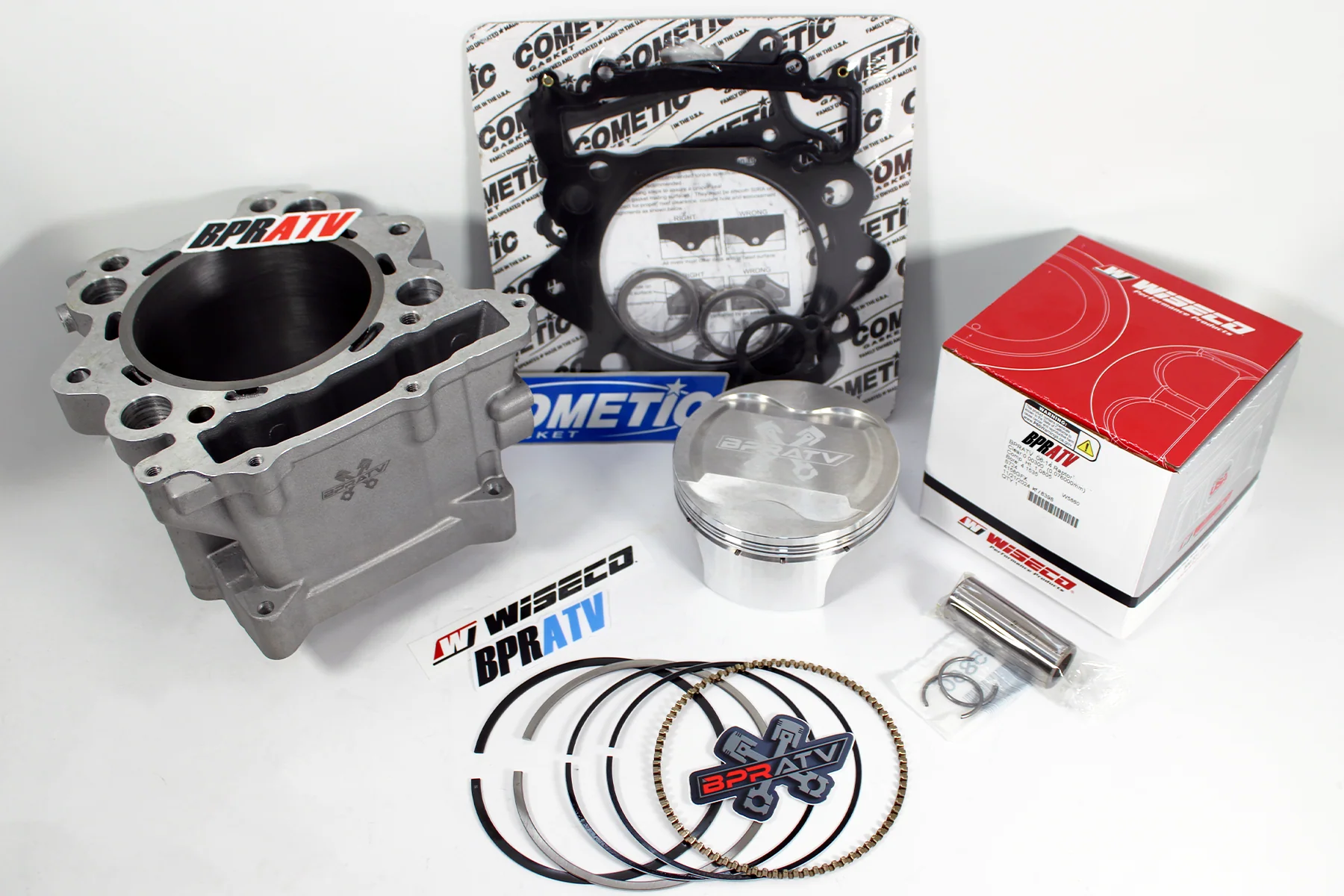 Rhino 660 102mm 686 Big Bore Cylinder Wiseco Piston Cometic Top End Rebuild Kit - Image 2