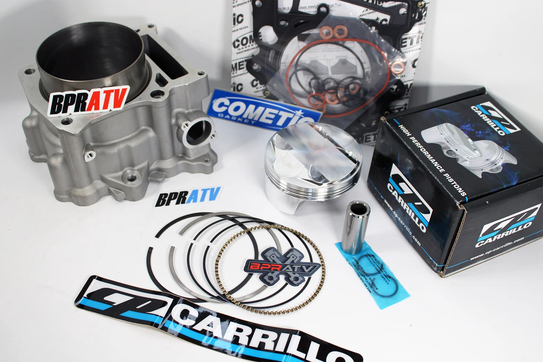 Rhino 660 Grizzly 660 102 12.5:1 CP Piston Big Bore Cylinder Top End Rebuild Kit - Image 6