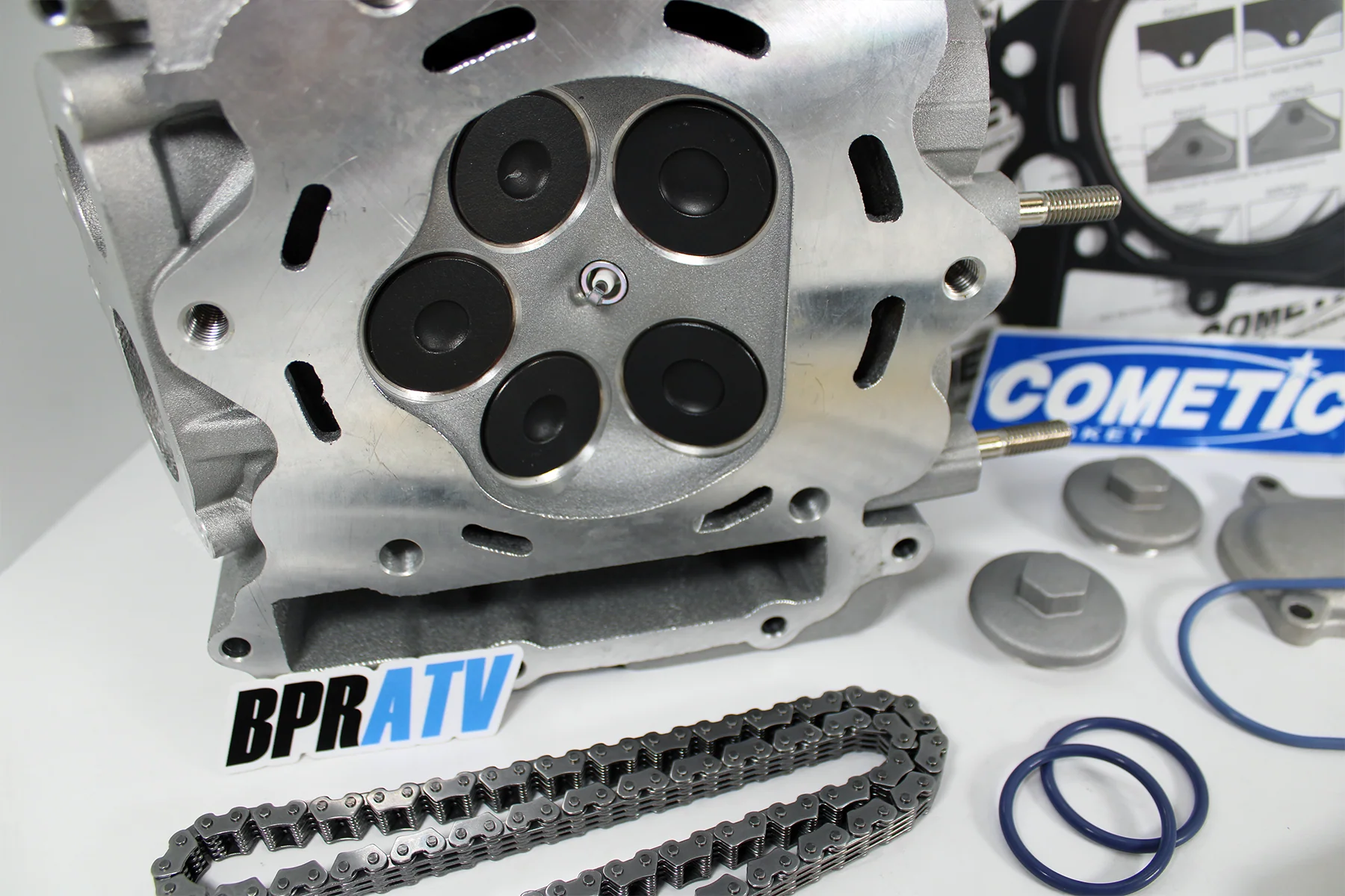 Rhino 660 YFM 660 Assembled Cylinder Head Assembly & Chain Valves Springs Gasket - Image 10