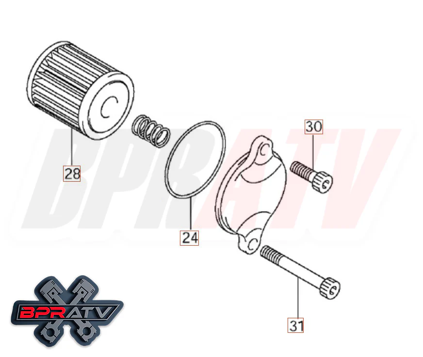 RMZ450 RMZ 450 NGK Iridium Spark Plug RM-Z K&N Oil Filter O-Ring Titanium Bolts - Image 3