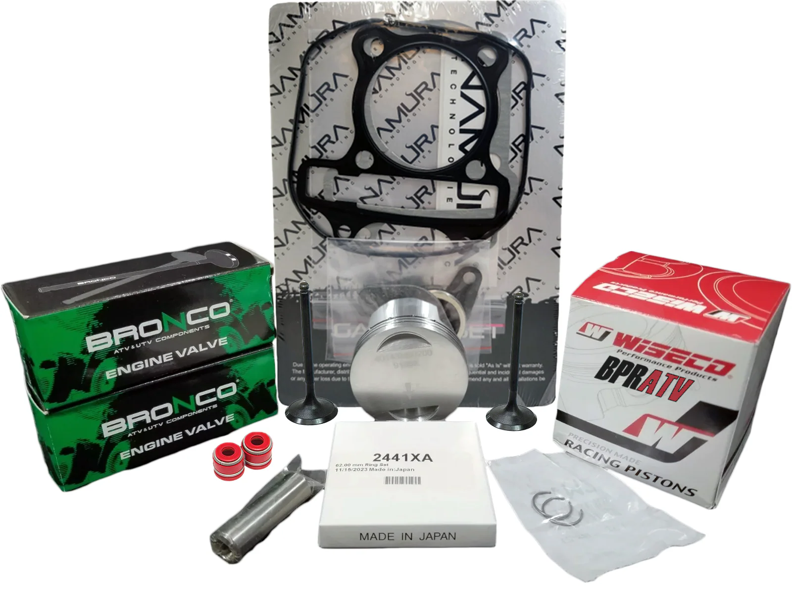 RZR 170 RZR170 Cylinder Top Head Rebuild Kit Valves WISECO NAMURA Top End Gasket