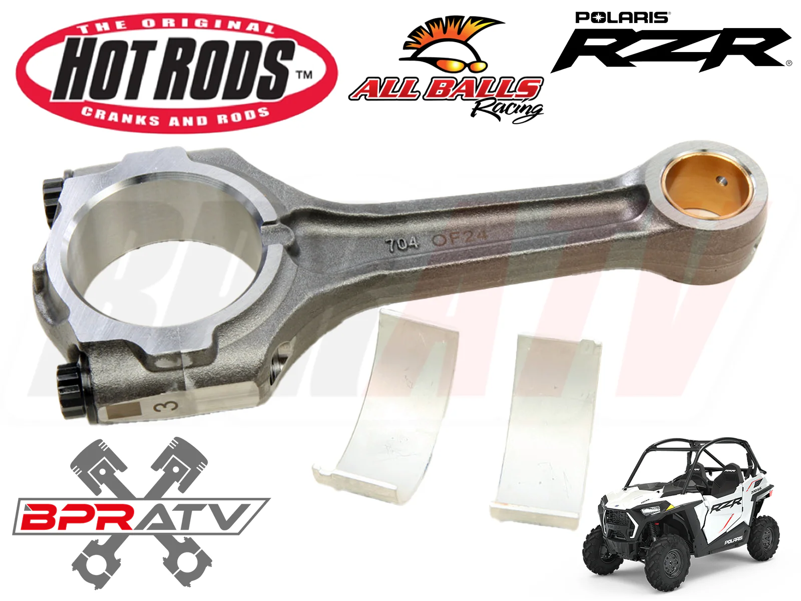 RZR 4 900 RZR 900 60" Crank Complete Rebuilt Bottom End Rebuild Repair Parts Kit - Image 9