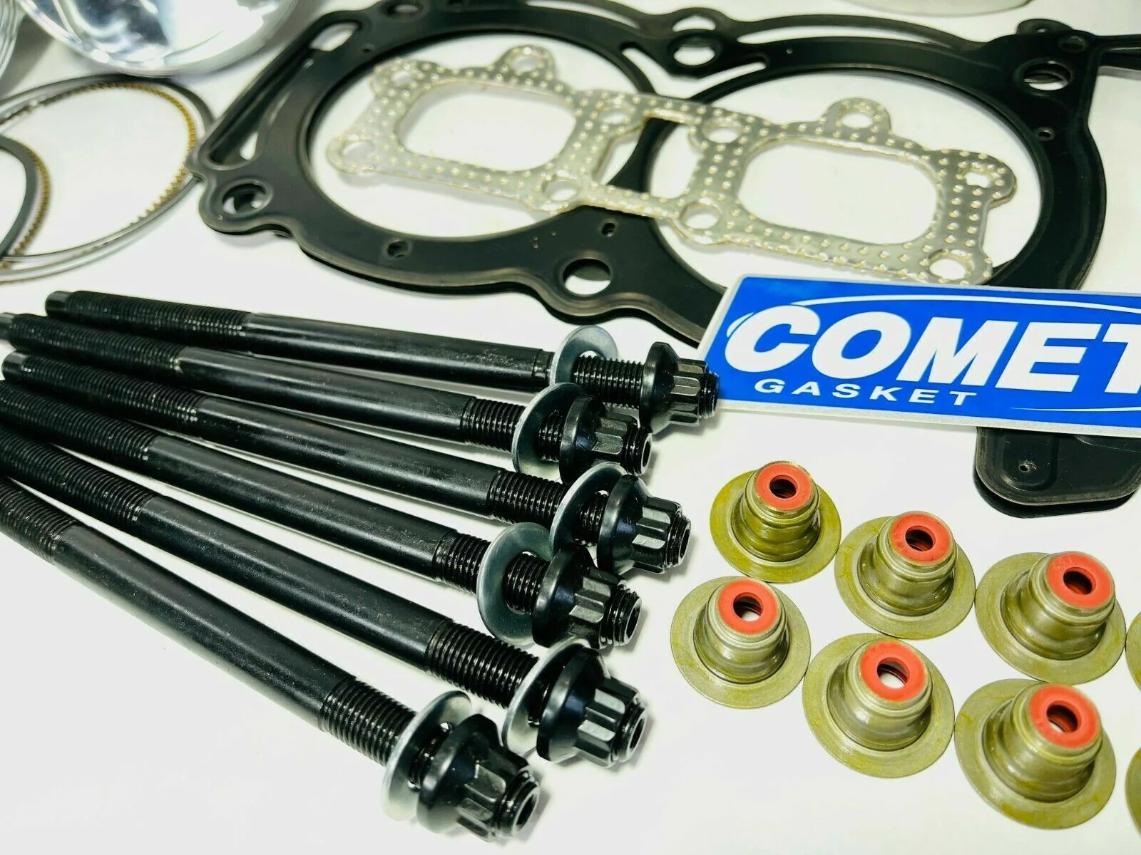 RZR XP 900 Stock Bore Hi Comp Race Gas Pistons Rebuilt Top End Rebuild Parts Kit - Image 5