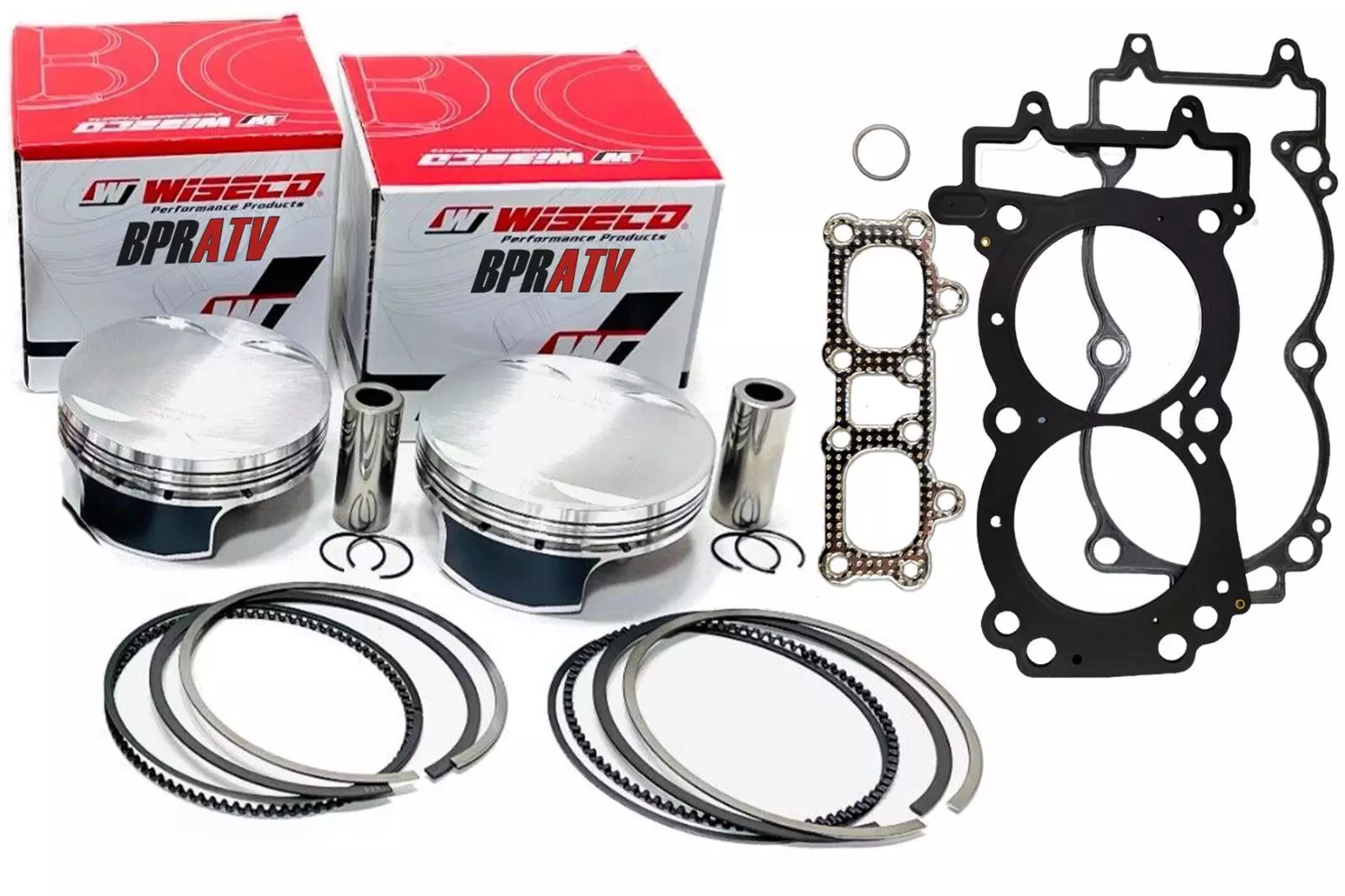 RZR XP Turbo S S4 OEM Cylinder Wiseco Pistons Complete Top End Assembly Stud Kit - Image 3