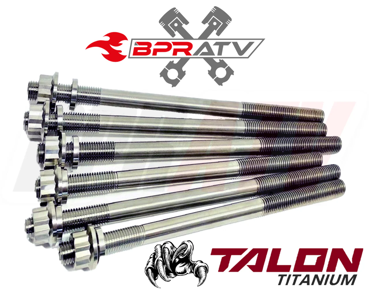 RZR XP XPT TURBO OEM Bore Cometic Top End Gasket TITANIUM Cylinder Head Stud Kit - Image 3