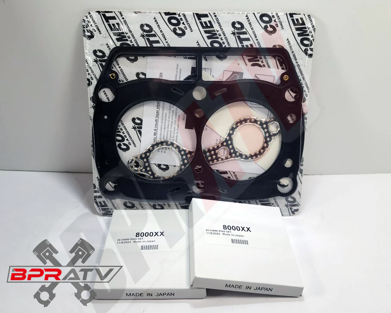 RZR800 RZR 800 Wiseco Piston Rings 80mm Piston Ring Set Cometic Top End Gasket