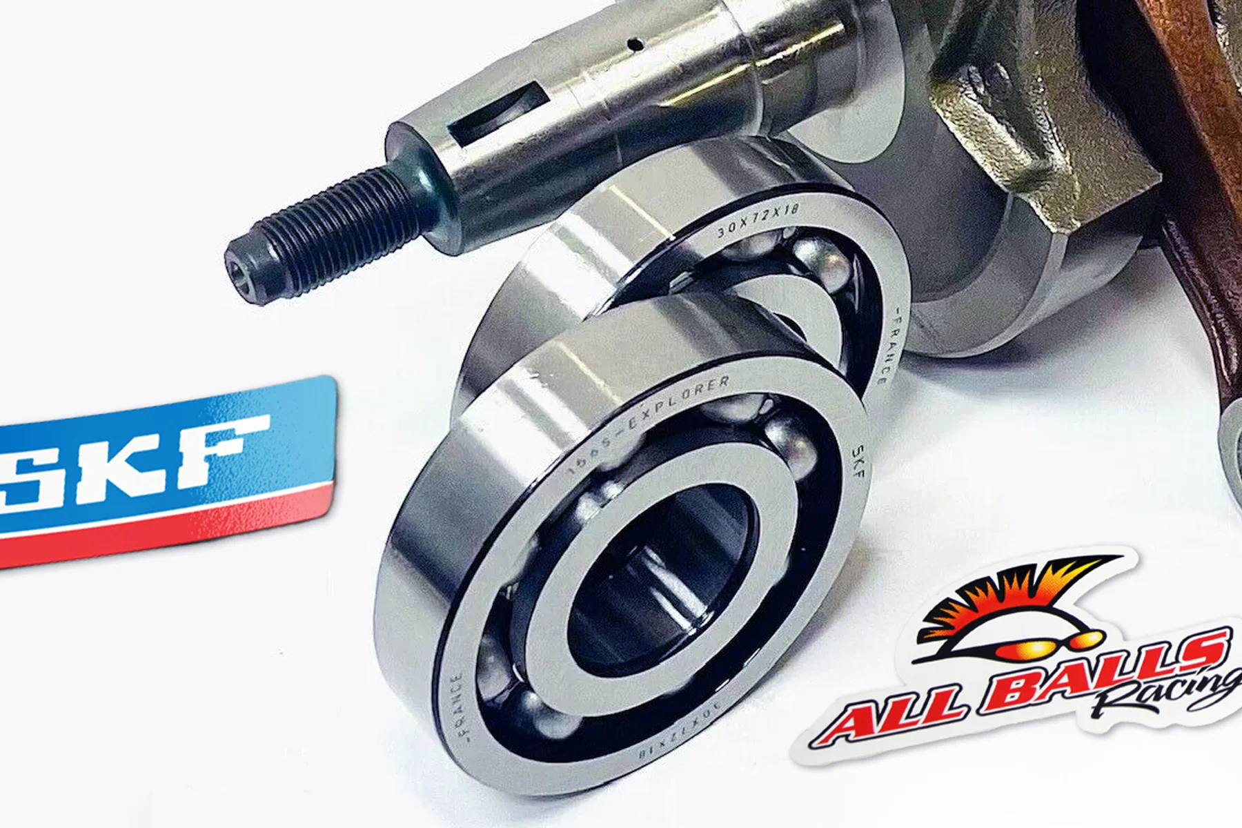 SKF Engine Bearing Kit Yamaha Raptor Warrior Wolverine 350 Crankshaft Seals Kit - Image 9