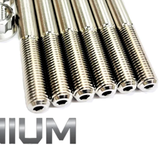 Sportsman Scrambler 850 Head Studs TITANIUM Cylinder Heavy Duty Stud Bolt Kit - Image 4