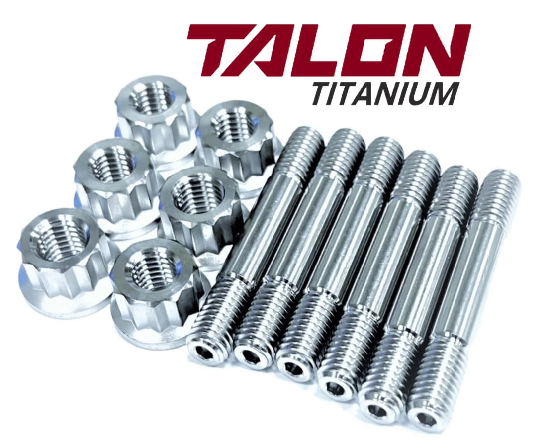 Suzuki 09108-08231 RM250 RM250Z TITANIUM Cylinder Head Studs Nuts Ti Bolts Kit