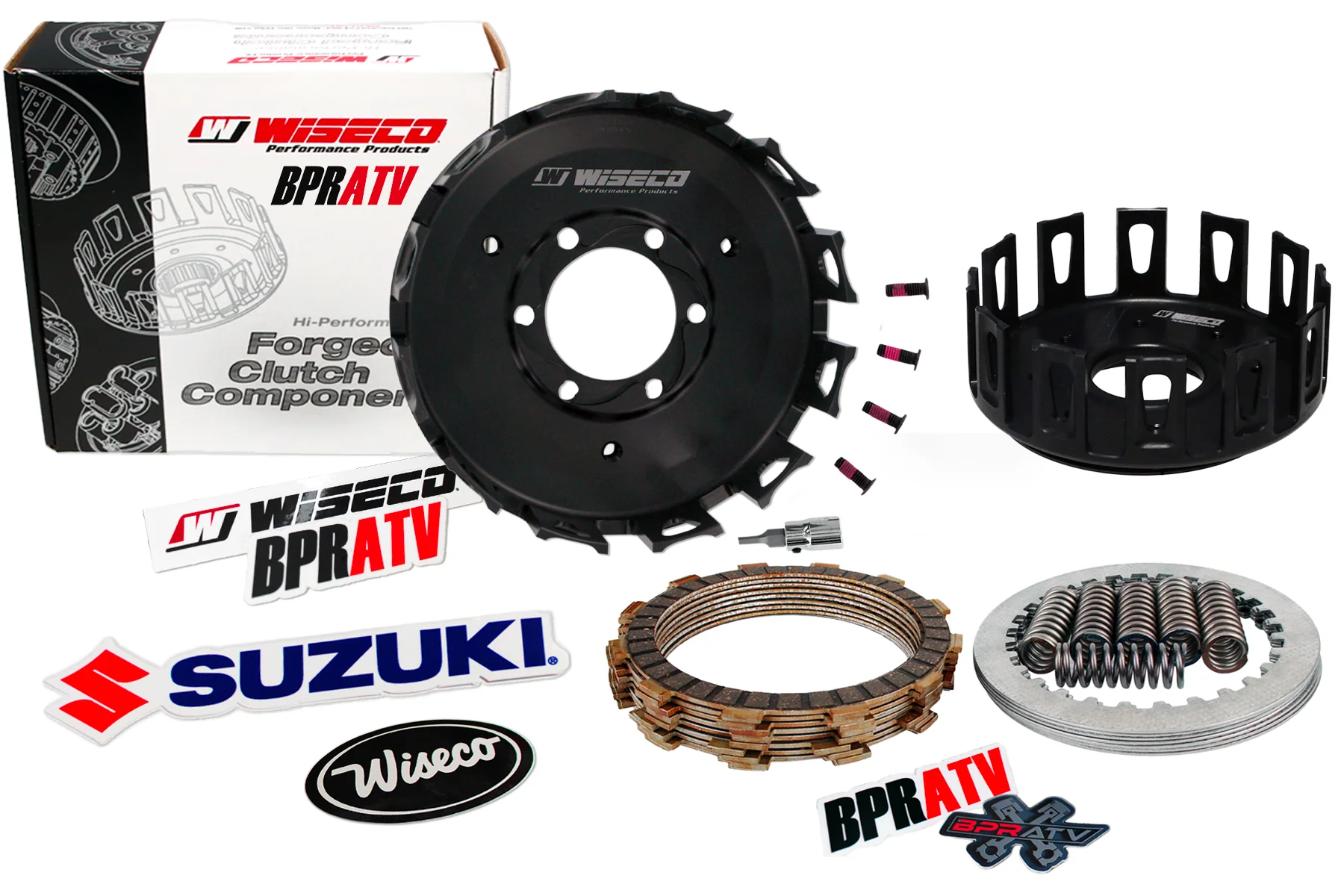 Suzuki DRZ400 DRZ400 LTZ-400 Wiseco Heavy Duty Forged Clutch Basket Fiber Spring