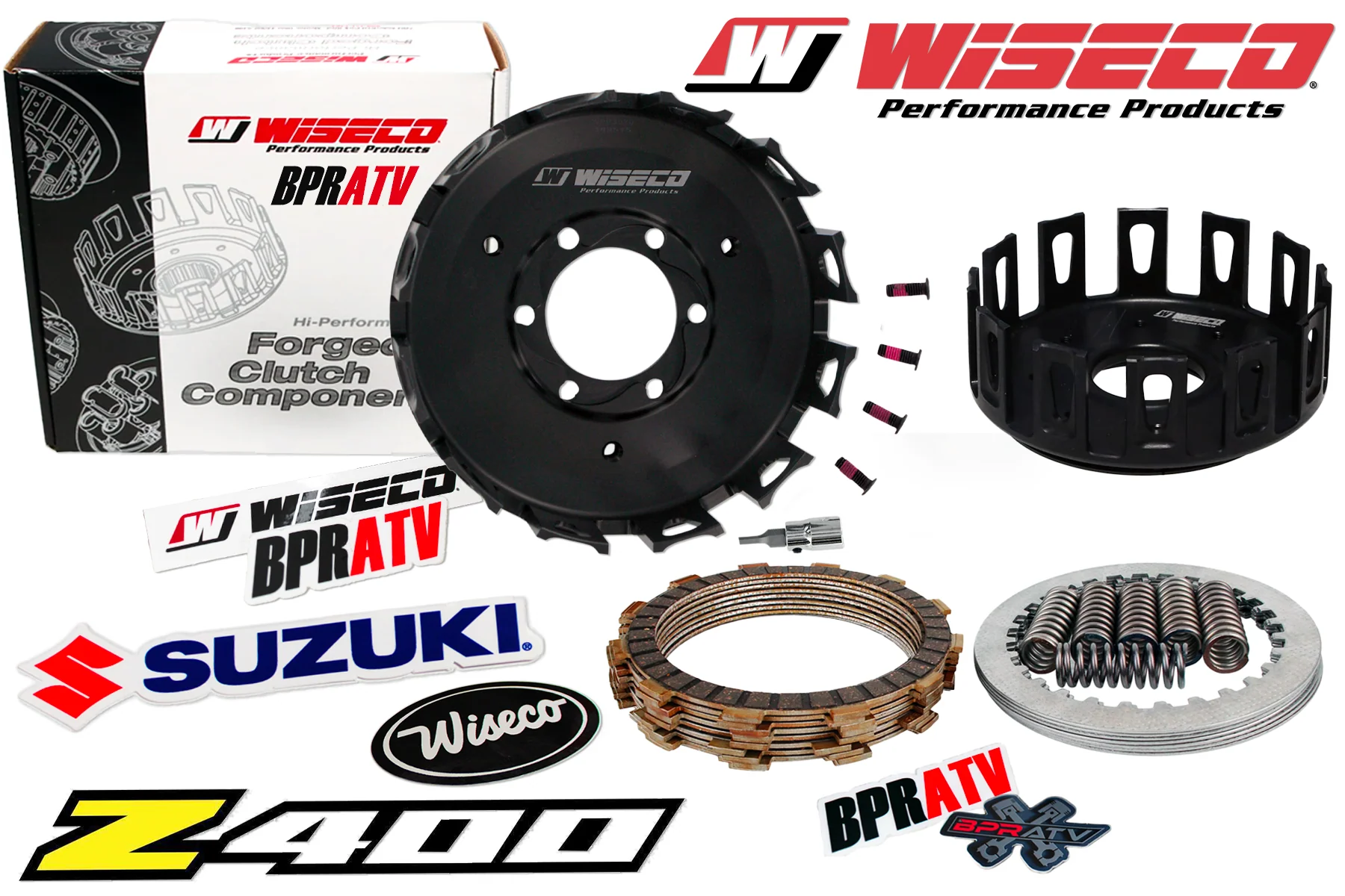 Suzuki DRZ400 DRZ400 LTZ-400 Wiseco Heavy Duty Forged Clutch Basket Fiber Spring - Image 3