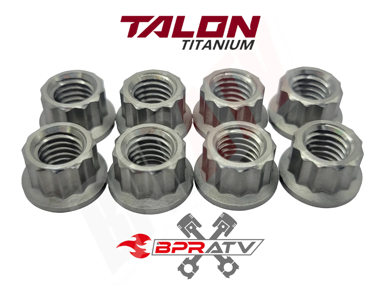 Suzuki GSX 600F 750F R750 GSX-R1100 Exhaust Stud Gasket TITANIUM Nuts Repair Kit - Image 3