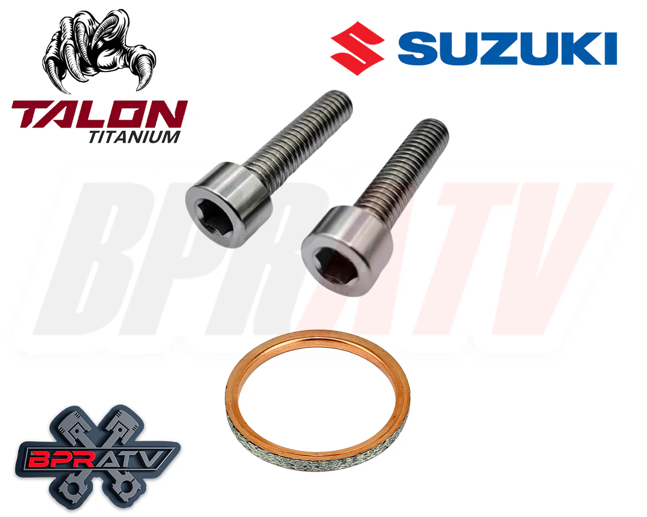 Suzuki GSX1300R GSX 1300R Hayabusa TITANIUM Exhaust Manifold Gasket Repair Kit - Image 4