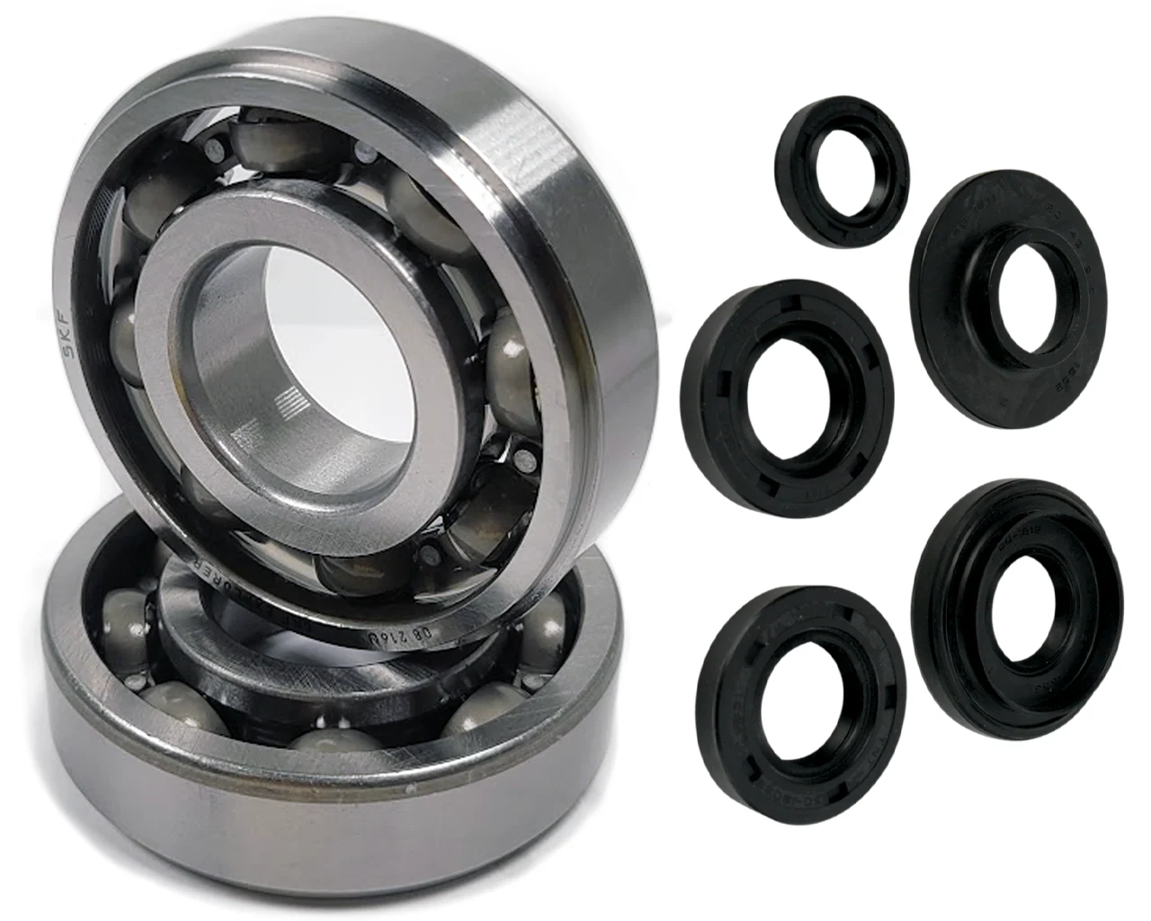 Suzuki LT80 LT 80 SKF OEM Upgrade Crankshaft Crank Main Bearings & Oil Seal Kit - Image 3