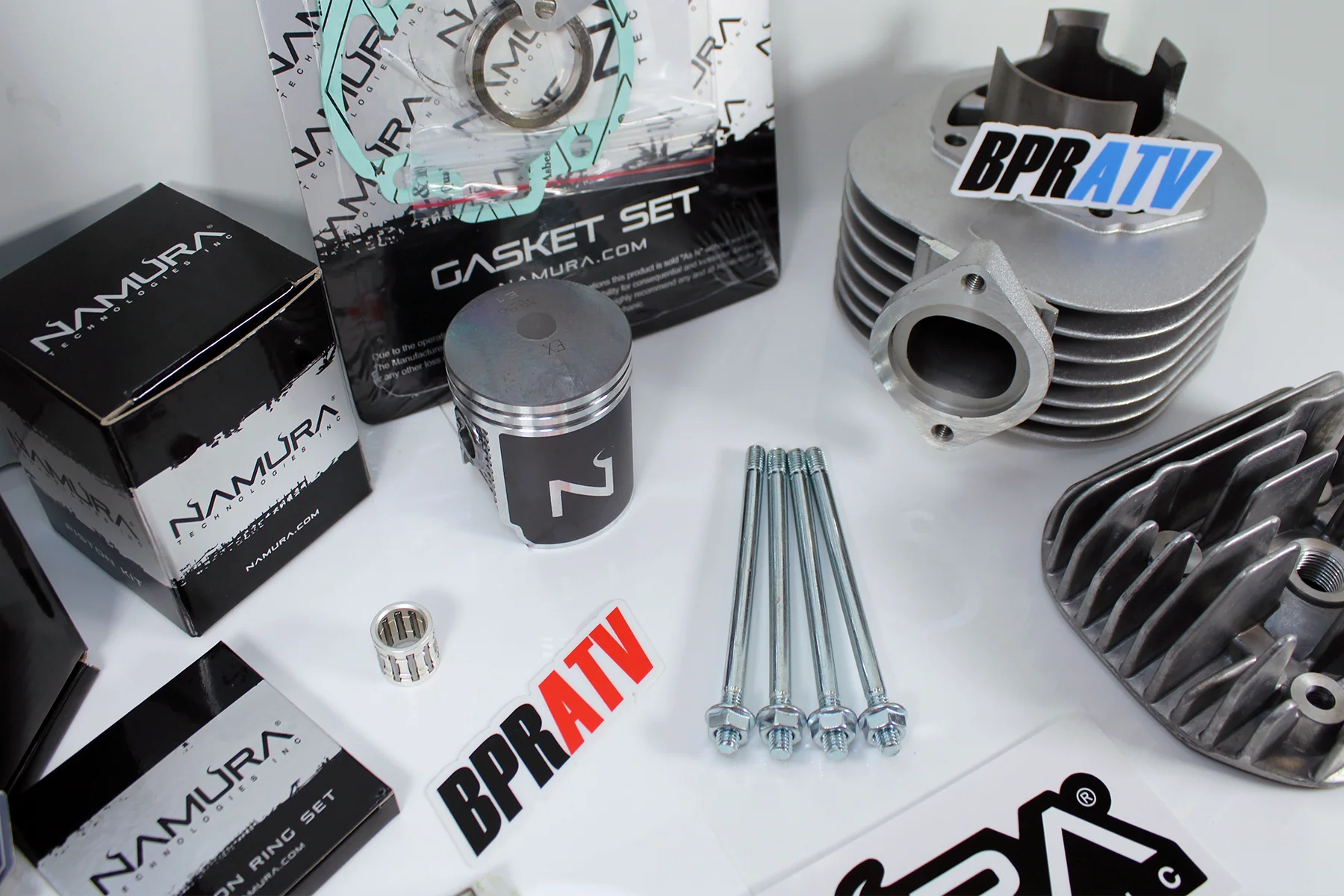 Suzuki LT80 LT 80 Stock Top End Rebuild Kit Namura Piston Gaskets Cylinder Head - Image 6