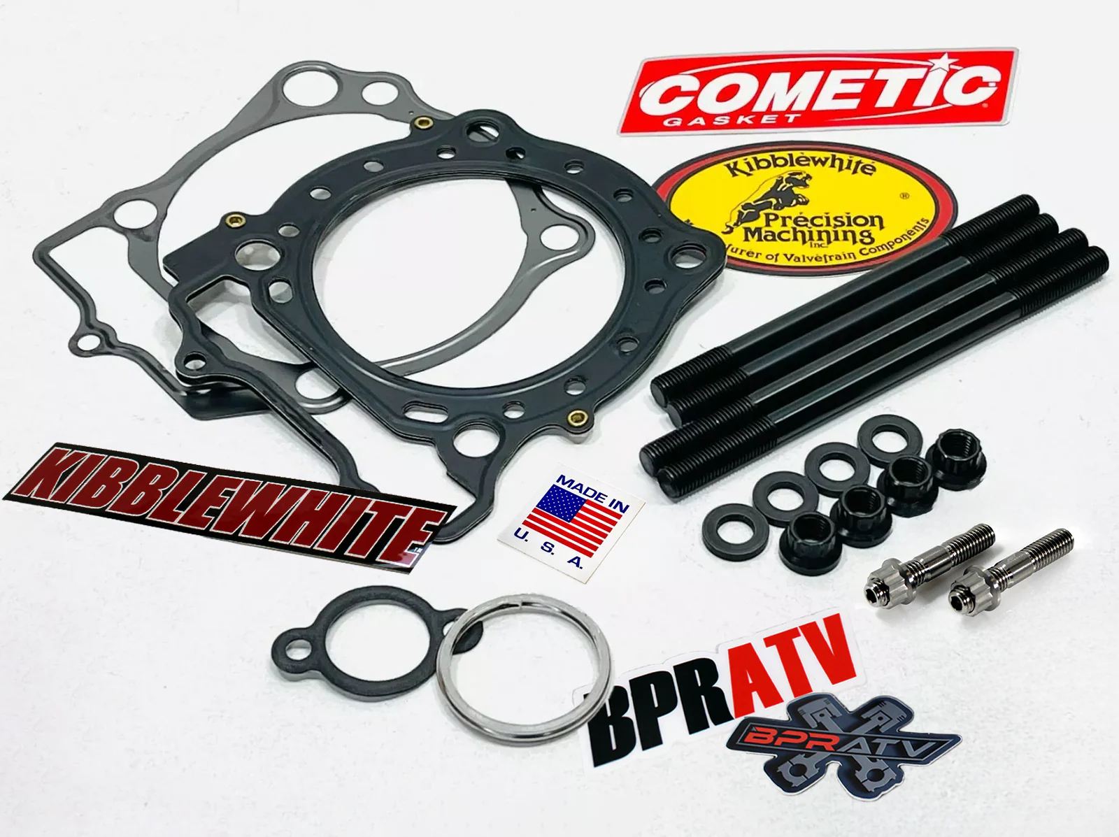 Suzuki LTR450 Kibblewhite Head Bolts Exhaust Studs 100mm Big Bore Cometic Gasket