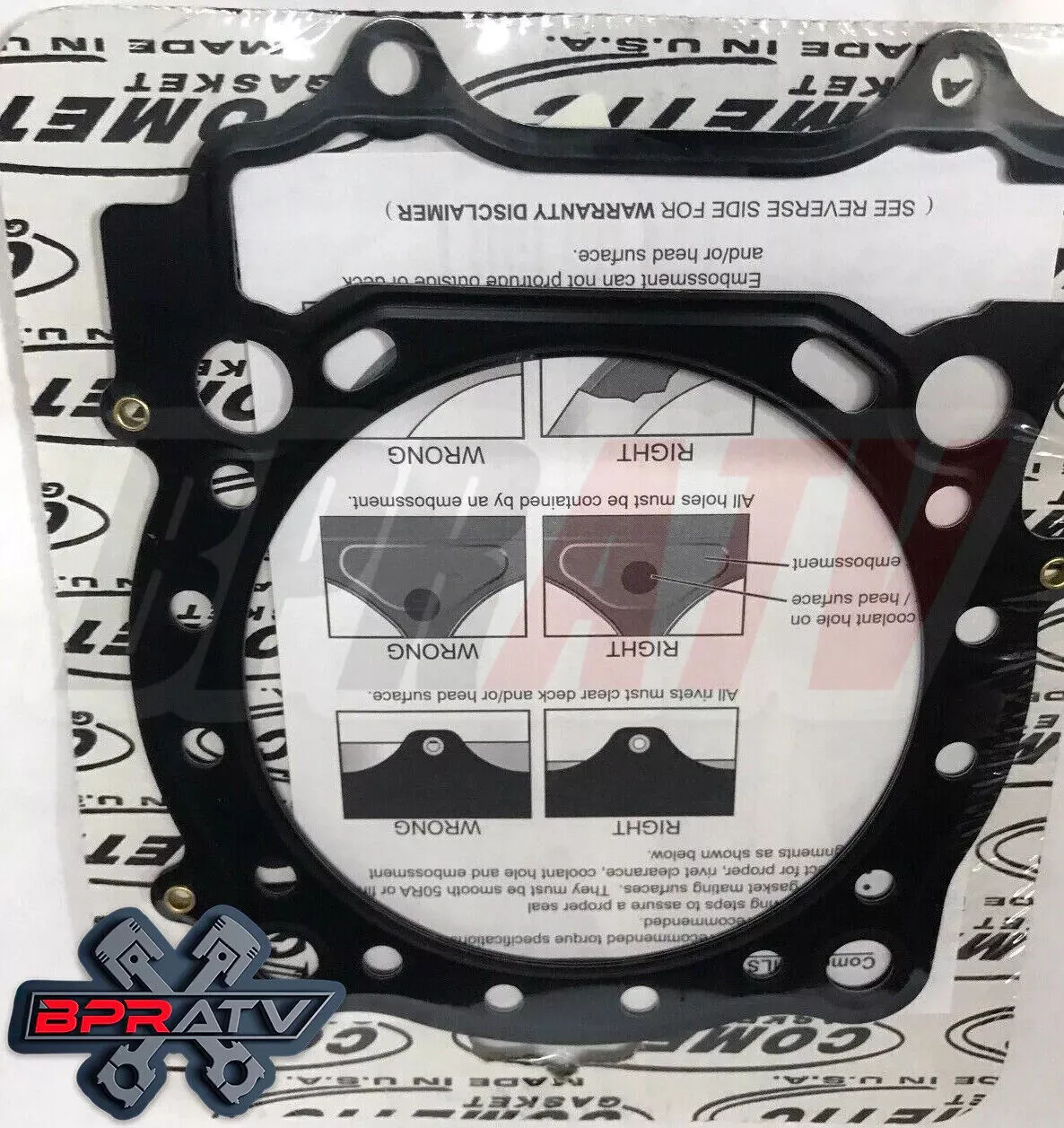Suzuki LTR450 LT-R 450 98mm 98 mm 474cc Big Bore Cometic Top End Gasket Kit Set - Image 10