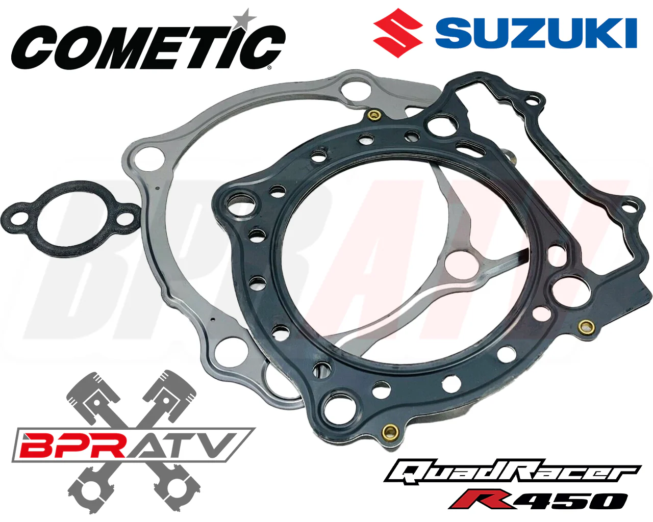 Suzuki LTR450 LTR 450 Cylinder Head Exhaust Studs 98mm Big Bore Cometic Gaskets - Image 8