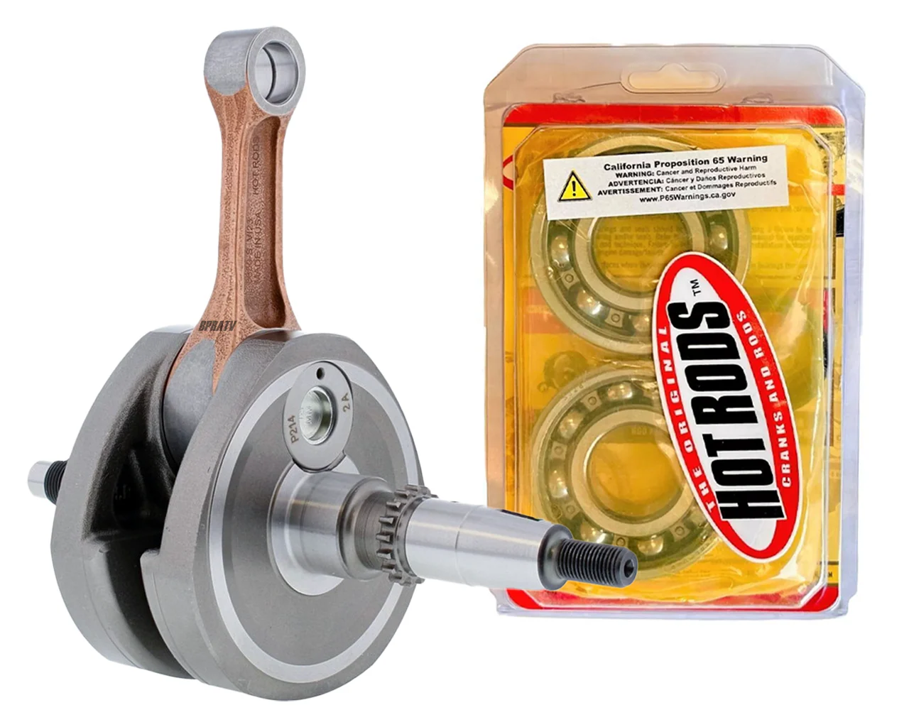 Suzuki LTR450 LTR 450 Hot Rods +4mm Stroker Crankshaft & Main Crank Bearings Set - Image 2