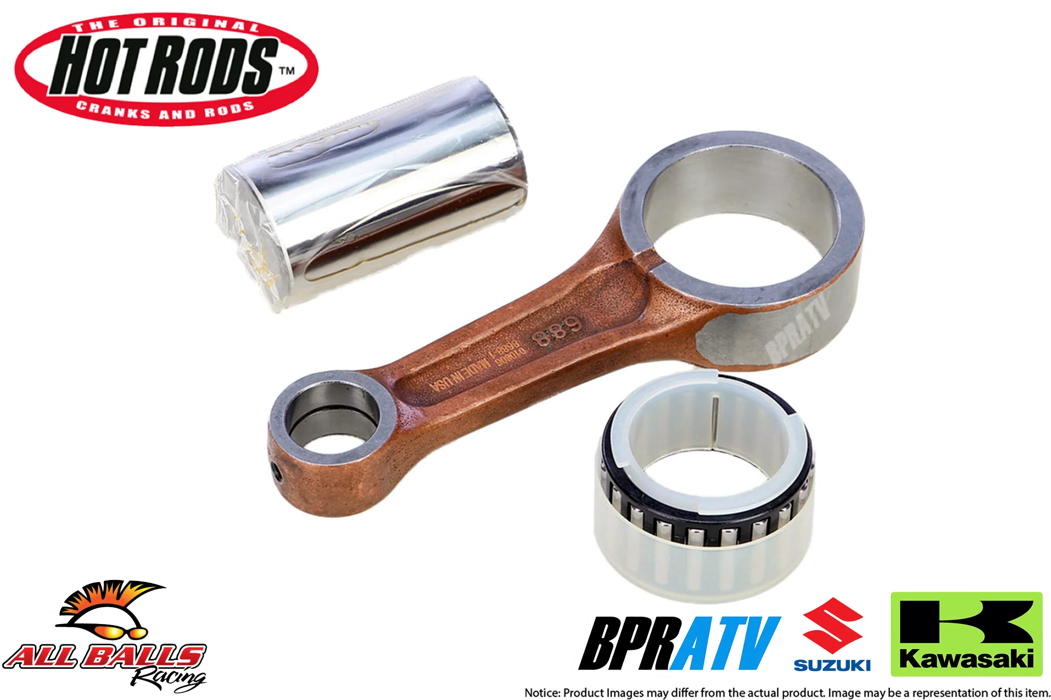 Suzuki LTZ400 KFX400 Hot Rods STD Bottom End Rebuild Kit Vertex Gaskets Seal Kit - Image 15